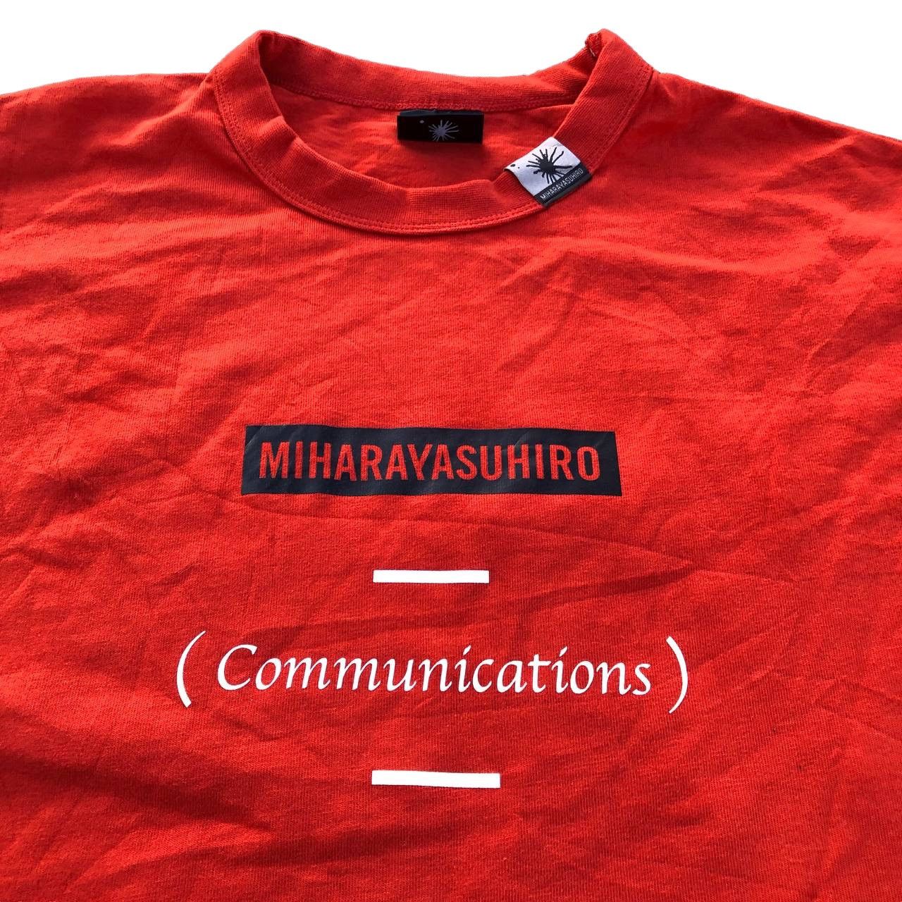 Designer × Japanese Brand × Maison MIHARA YASUHIRO MIHARAYASUHIRO COMMUNICATION SPELLOUT T SHIRT Size US S / EU 44-46 / 1 - 3 Thumbnail