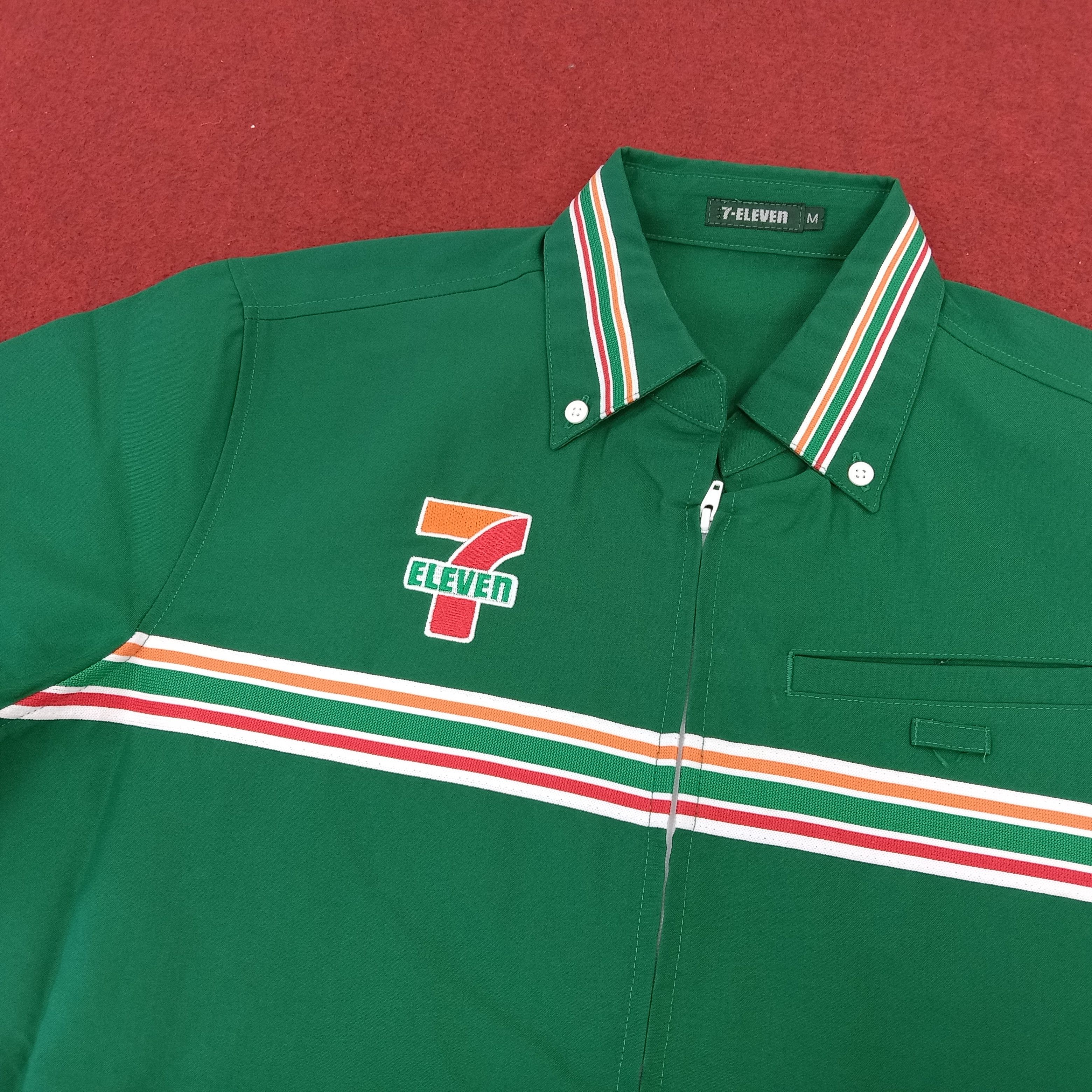 Japanese Brand × Vintage 7 Eleven Japanese Workers Uniform Logo Design Shirt Jacket Size US M / EU 48-50 / 2 - 2 Thumbnail