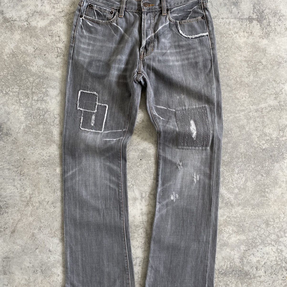 Gap × Vintage Vintage Gap Boot Fit Distressed Flared Denim Jeans Size US 30 / EU 46 - 4 Thumbnail