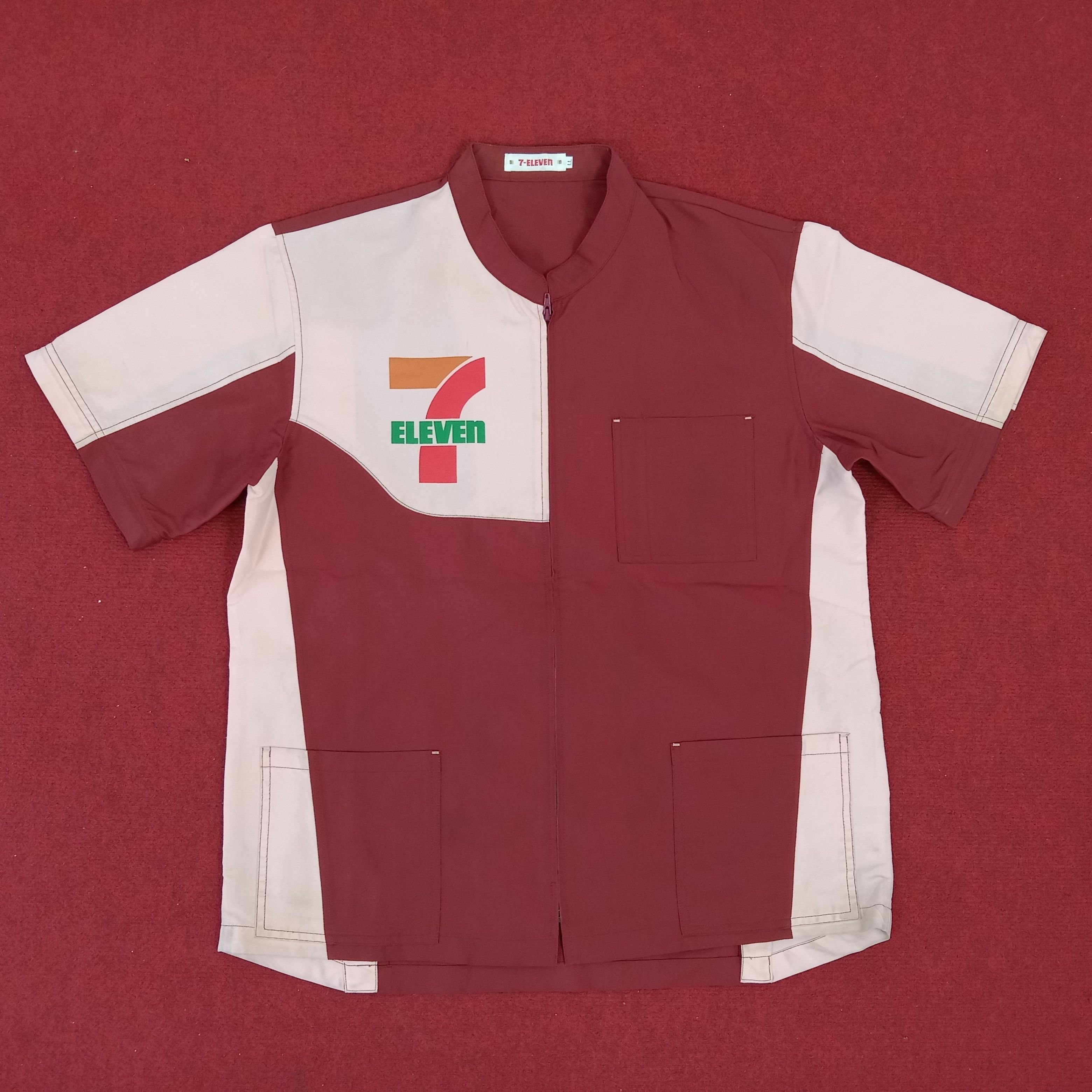 Japanese Brand × Vintage 7 Eleven Japanese Brand Workers Uniform Shirt Jacket Size US L / EU 52-54 / 3 - 1 Thumbnail