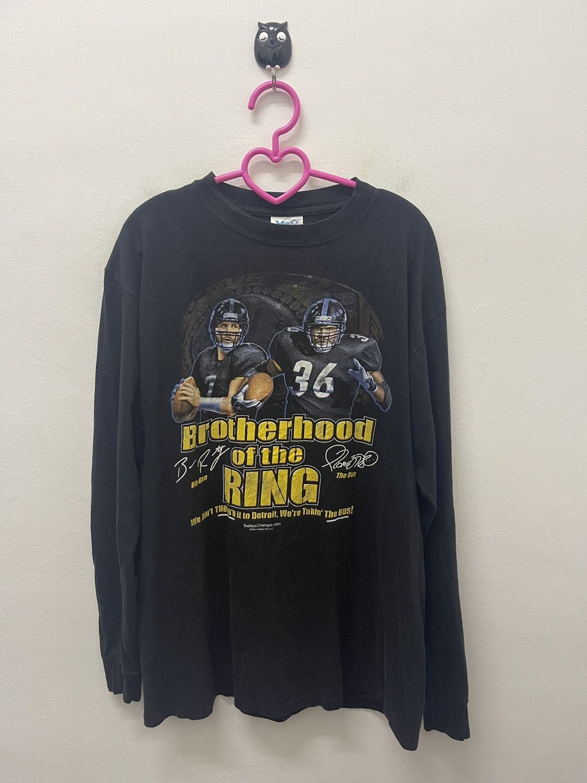 NFL Rare Vintage BIG BEN & THE BUS Brotherhood NFL Steelers 2006 Size US M / EU 48-50 / 2 - 1 Thumbnail