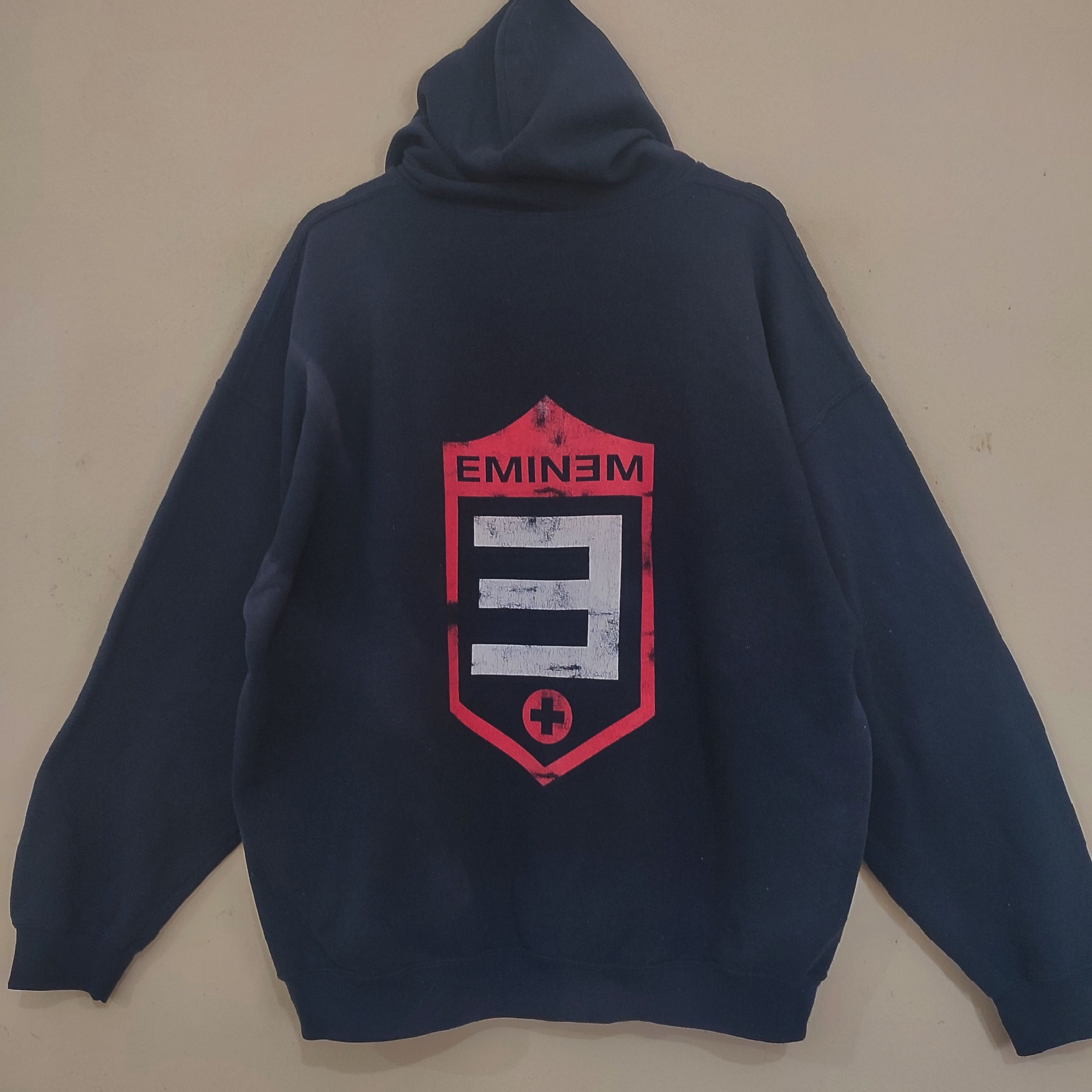 Eminem × Rap Tees × Vintage EMINEM American Rapper Zipper Hoodies Size US XL / EU 56 / 4 - 1 Thumbnail