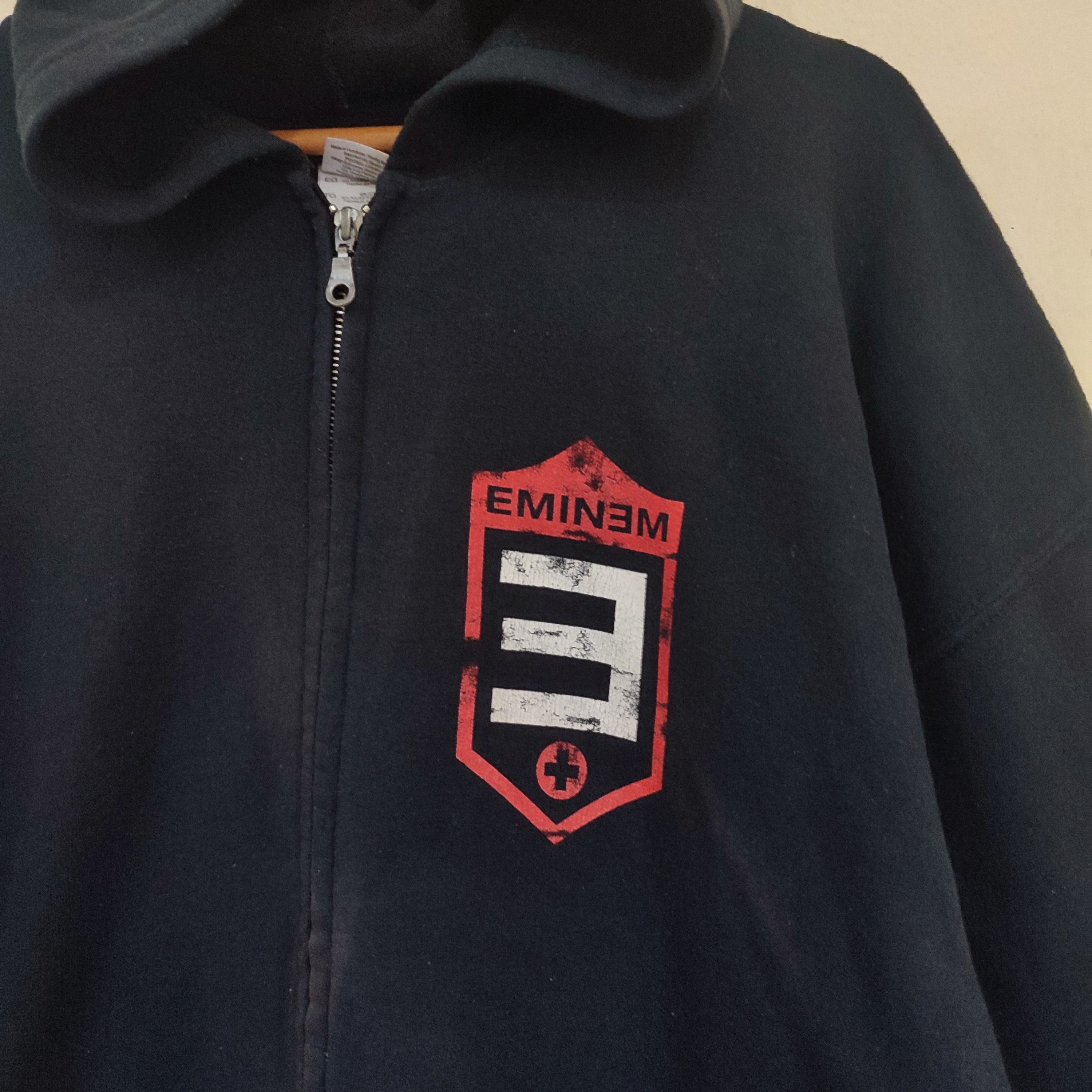 Eminem × Rap Tees × Vintage EMINEM American Rapper Zipper Hoodies Size US XL / EU 56 / 4 - 3 Thumbnail