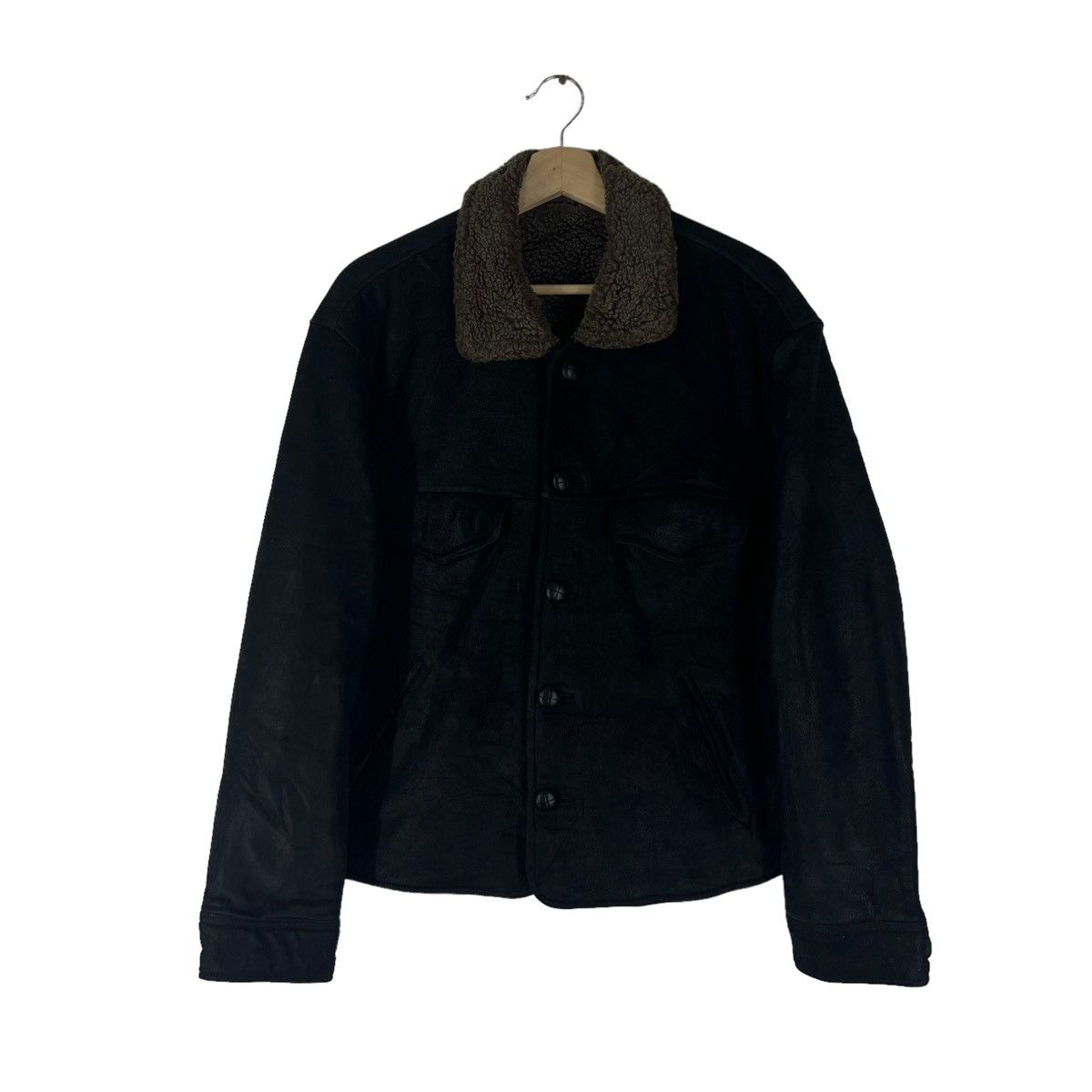 Genuine Leather VINTAGE CROPPED GOAT LEATHER GENUINE JACKET SETTE ABCOBALENO Size US M / EU 48-50 / 2 - 1 Thumbnail