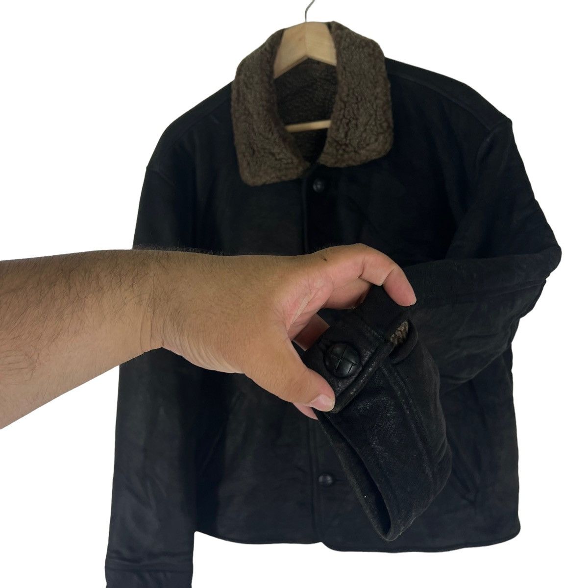 Genuine Leather VINTAGE CROPPED GOAT LEATHER GENUINE JACKET SETTE ABCOBALENO Size US M / EU 48-50 / 2 - 3 Thumbnail