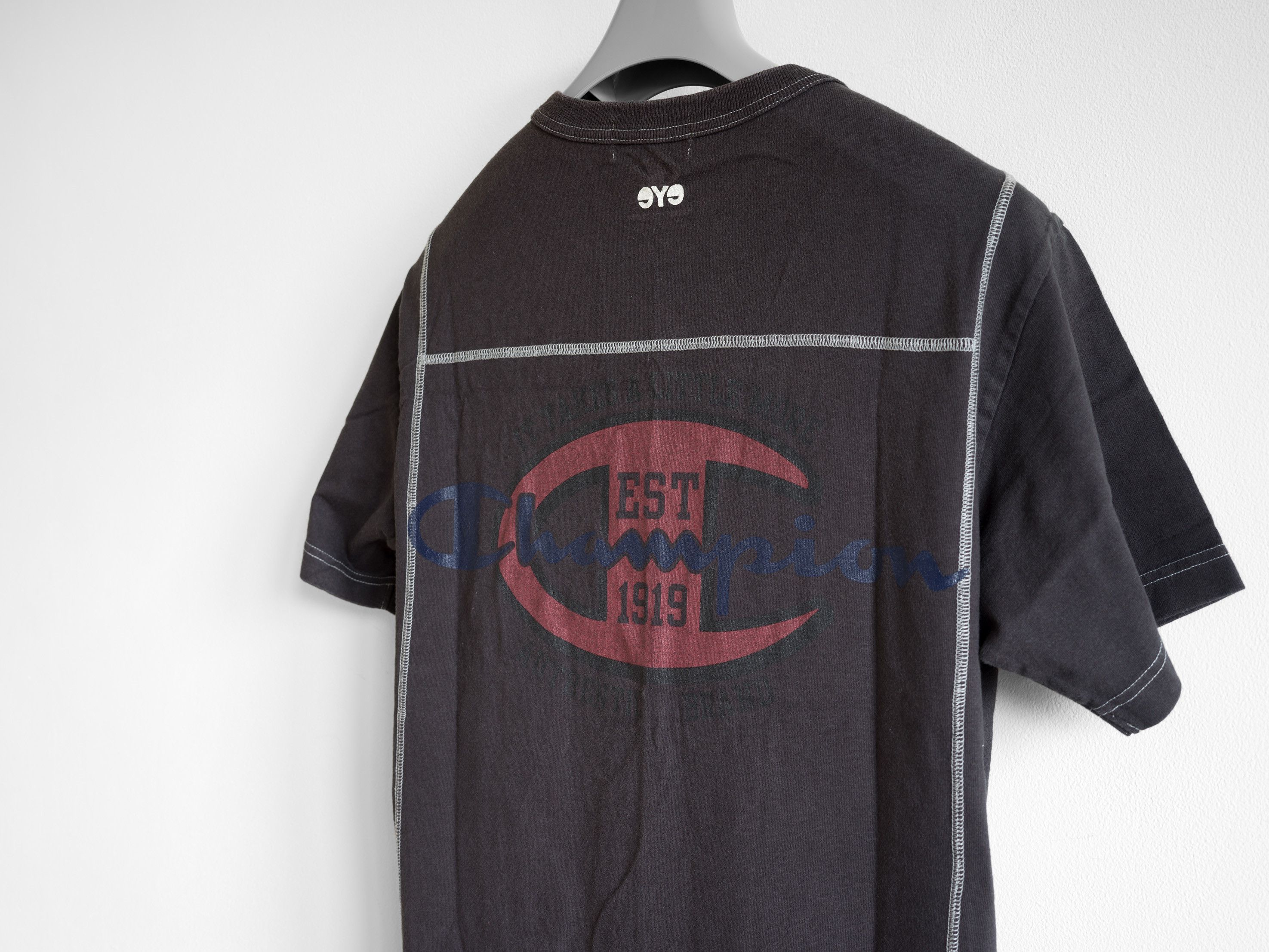 SS2007 eYe JUNYA WATANABE MAN CHAMPION VINTAGE PRINT T-SHIRT