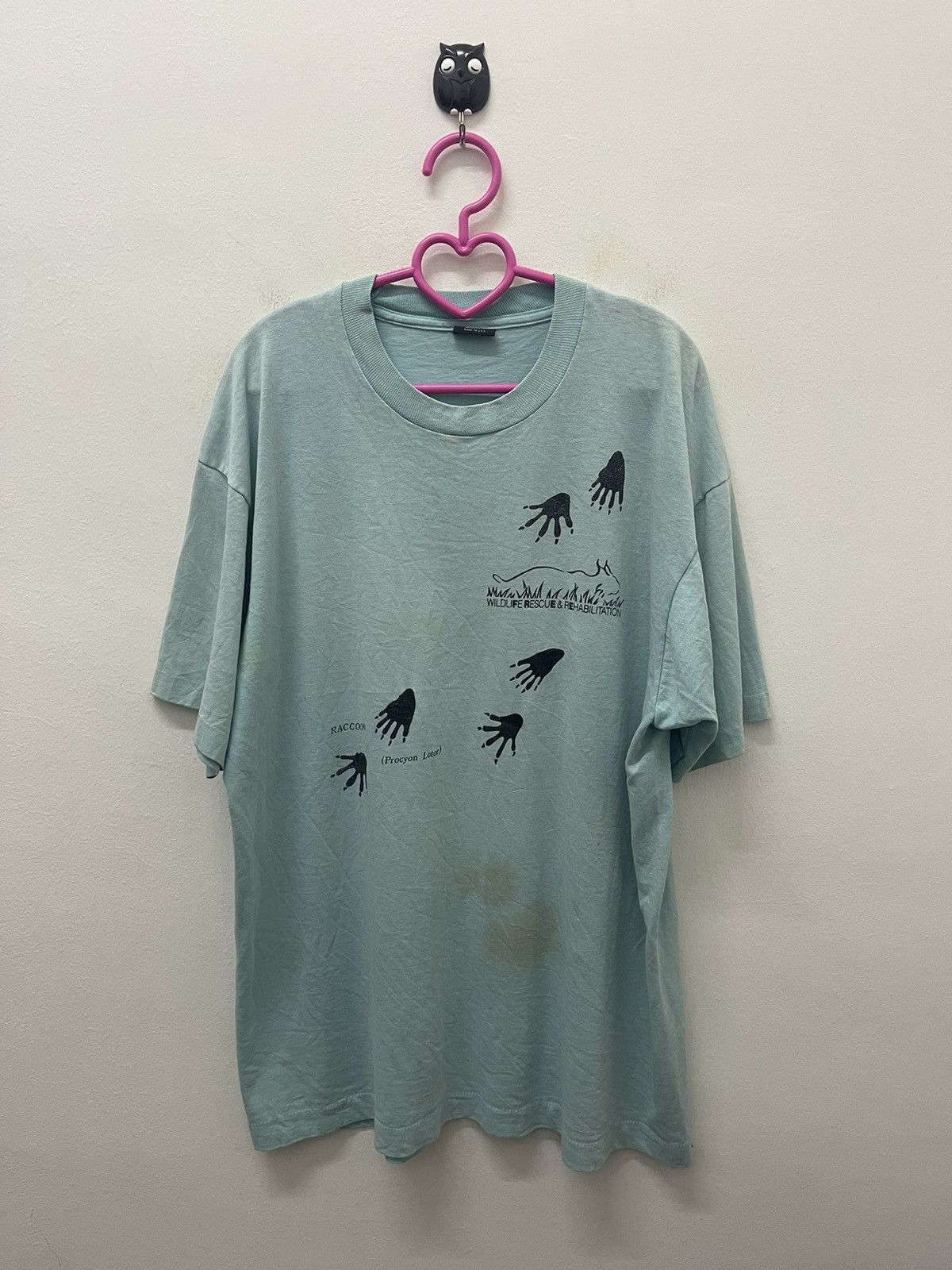 Vintage Rare Vintage WILDLIFE RESQUE & REHABILITATION Raccoon Animal Size US XL / EU 56 / 4 - 1 Thumbnail