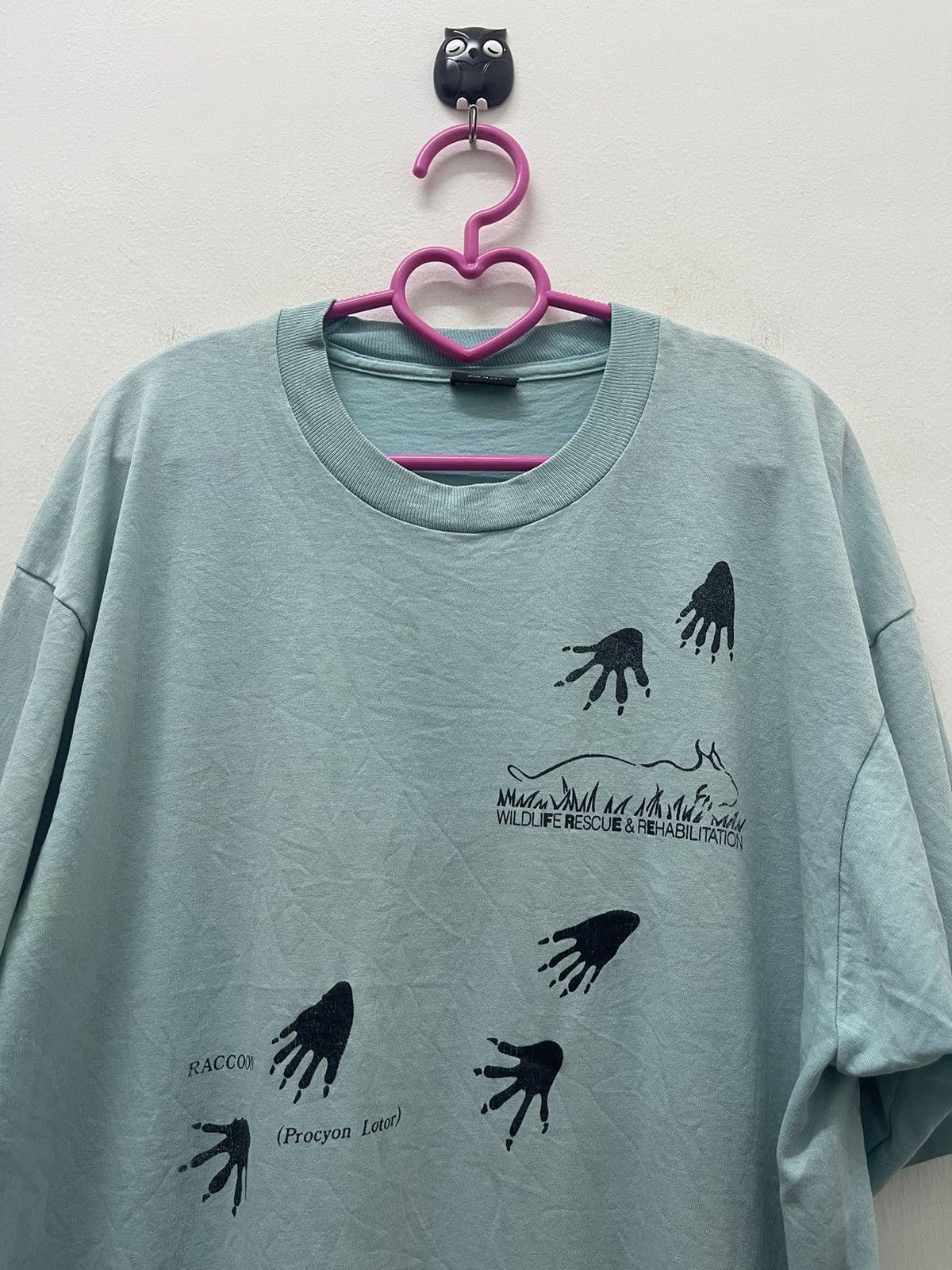 Vintage Rare Vintage WILDLIFE RESQUE & REHABILITATION Raccoon Animal Size US XL / EU 56 / 4 - 2 Thumbnail