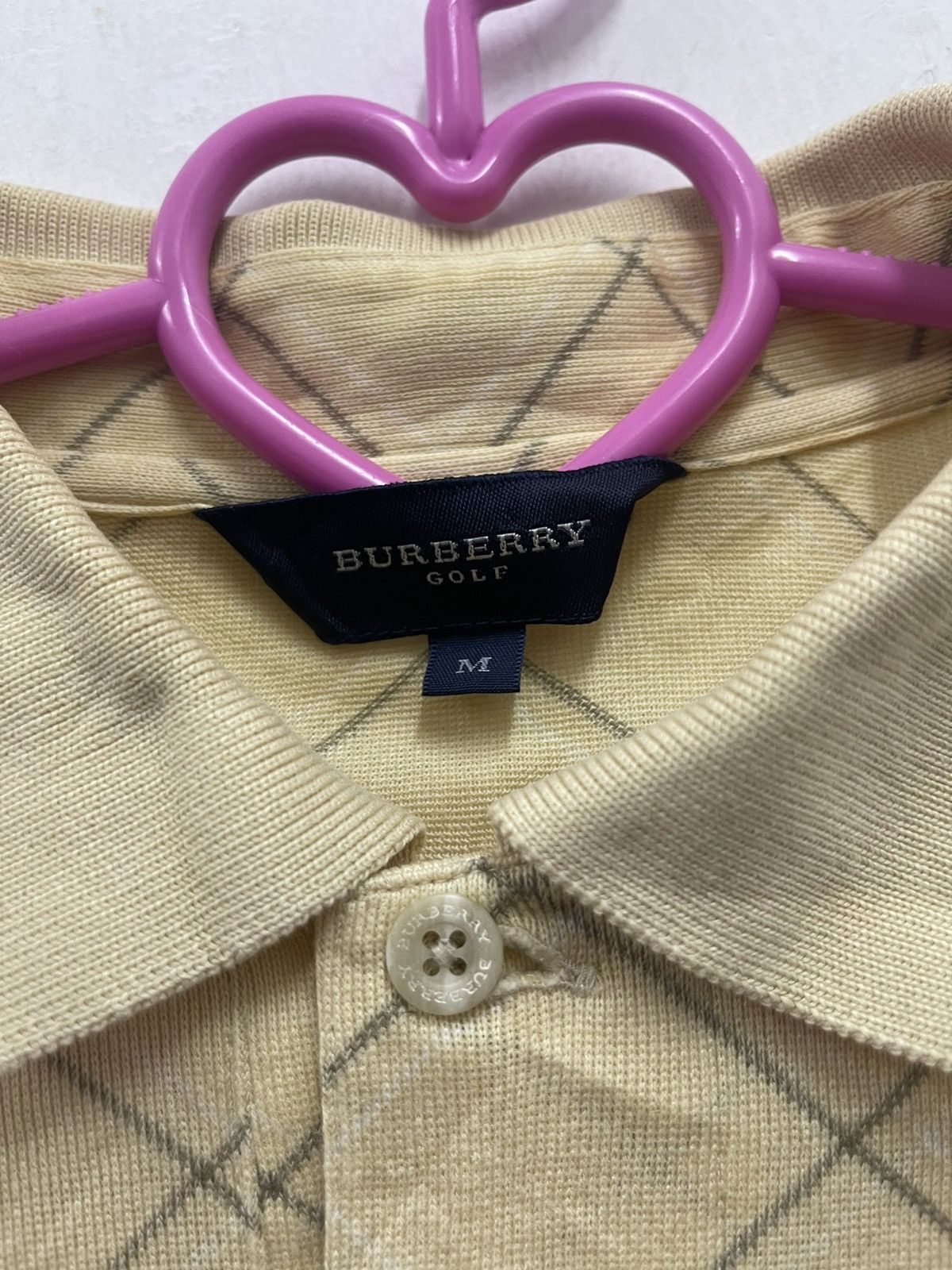 Burberry Rare Vintage BURBERRY Golf Checkered Long Sleeve Polo Size US M / EU 48-50 / 2 - 3 Thumbnail