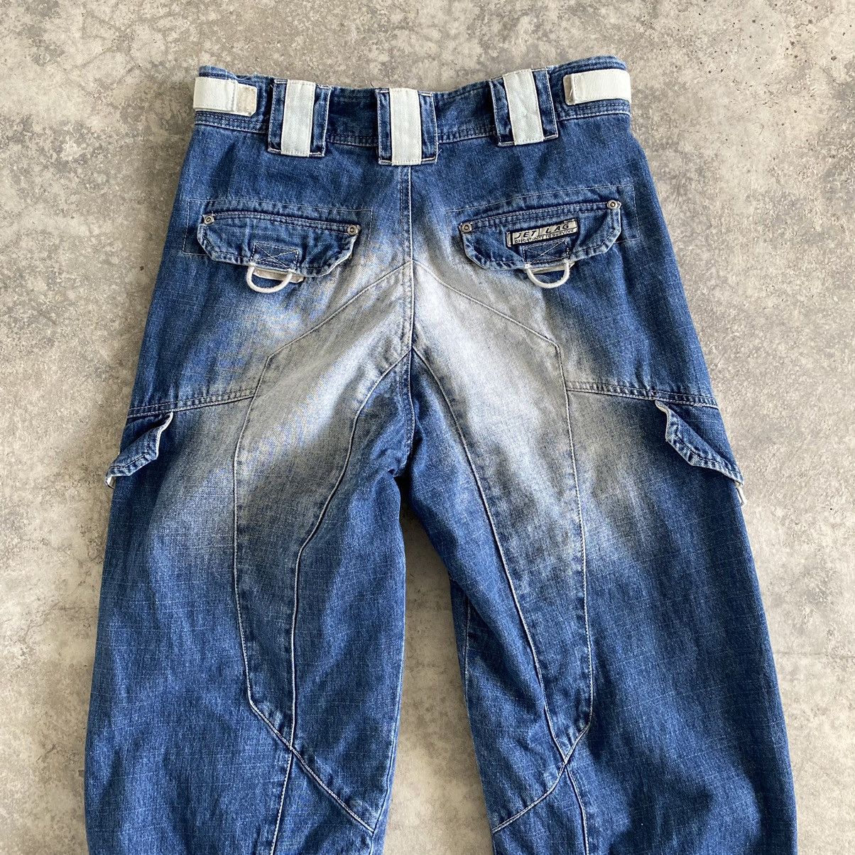 Jet Lag Vintage Jet Lag Washed Blue Baggy Cargo Jeans Size US 30 / EU 46 - 15 Thumbnail