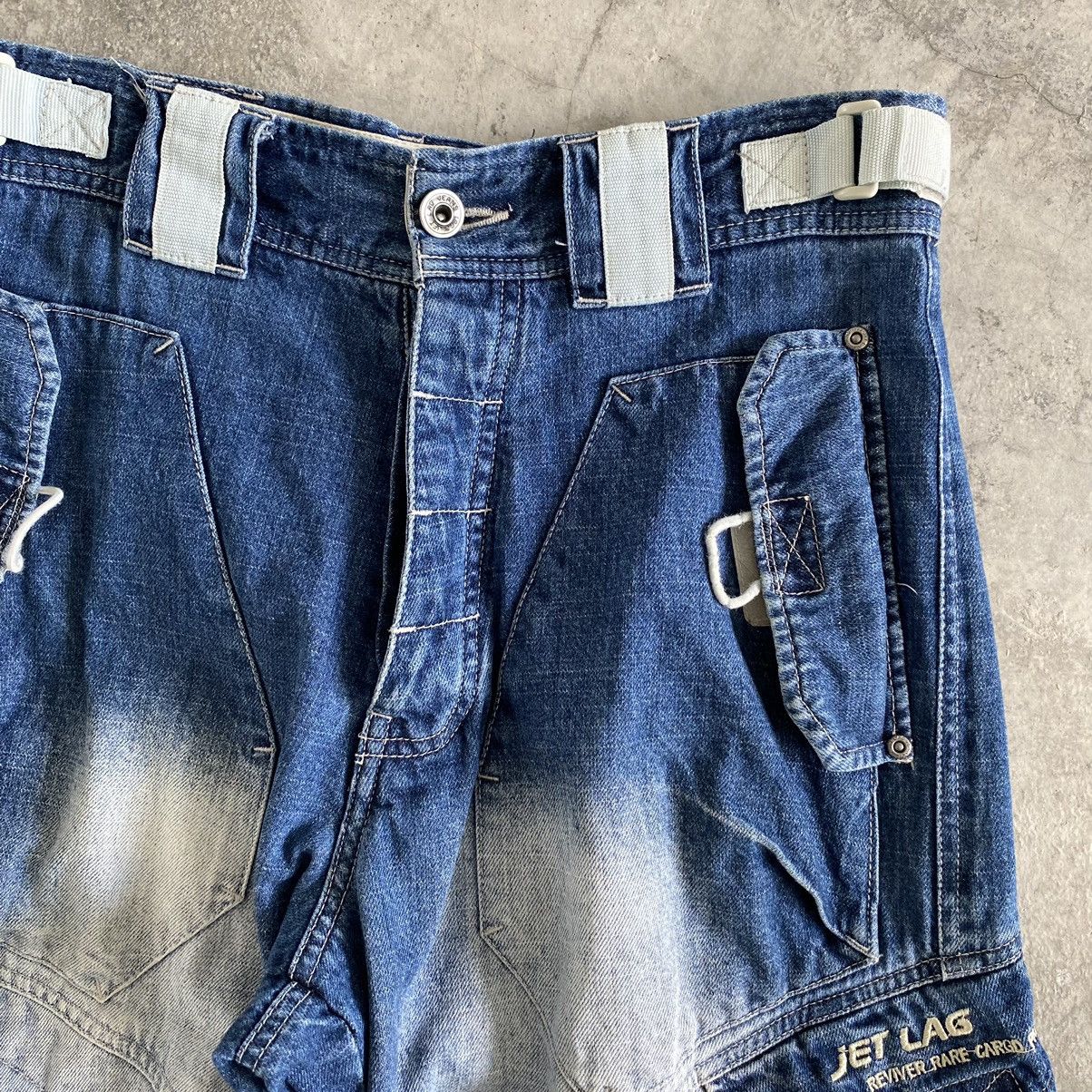 Jet Lag Vintage Jet Lag Washed Blue Baggy Cargo Jeans Size US 30 / EU 46 - 10 Thumbnail