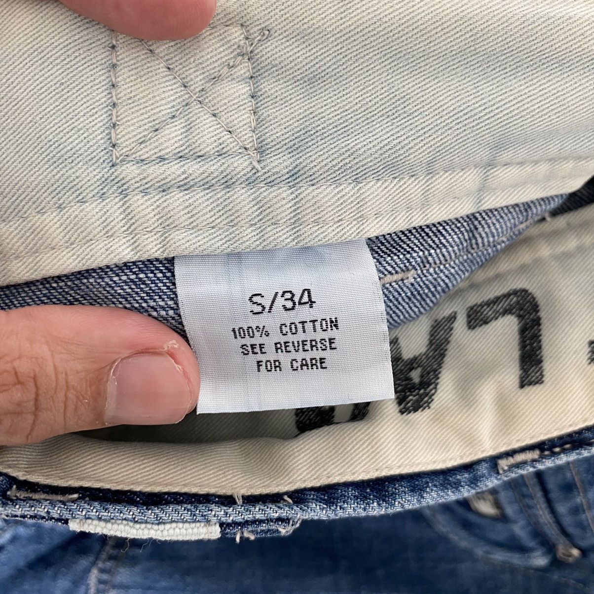 Jet Lag Vintage Jet Lag Washed Blue Baggy Cargo Jeans Size US 30 / EU 46 - 20 Thumbnail