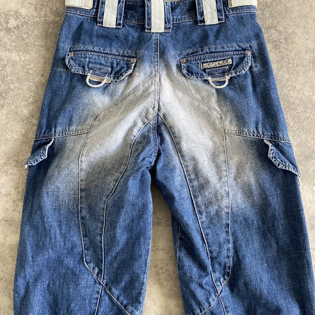 Jet Lag Vintage Jet Lag Washed Blue Baggy Cargo Jeans Size US 30 / EU 46 - 18 Thumbnail