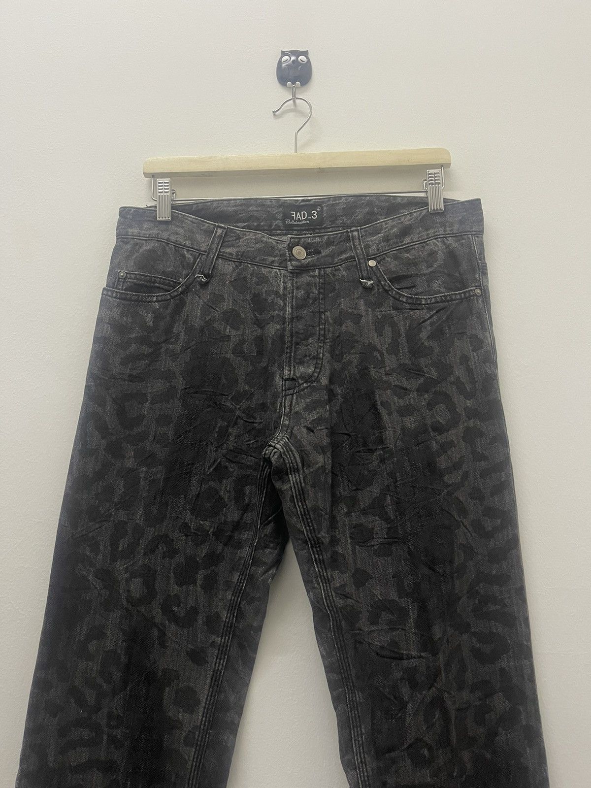 Fad Three Rare Vintage FAD 3 Collaboration Japan Leopard Full All Over Size US 32 / EU 48 - 6 Thumbnail