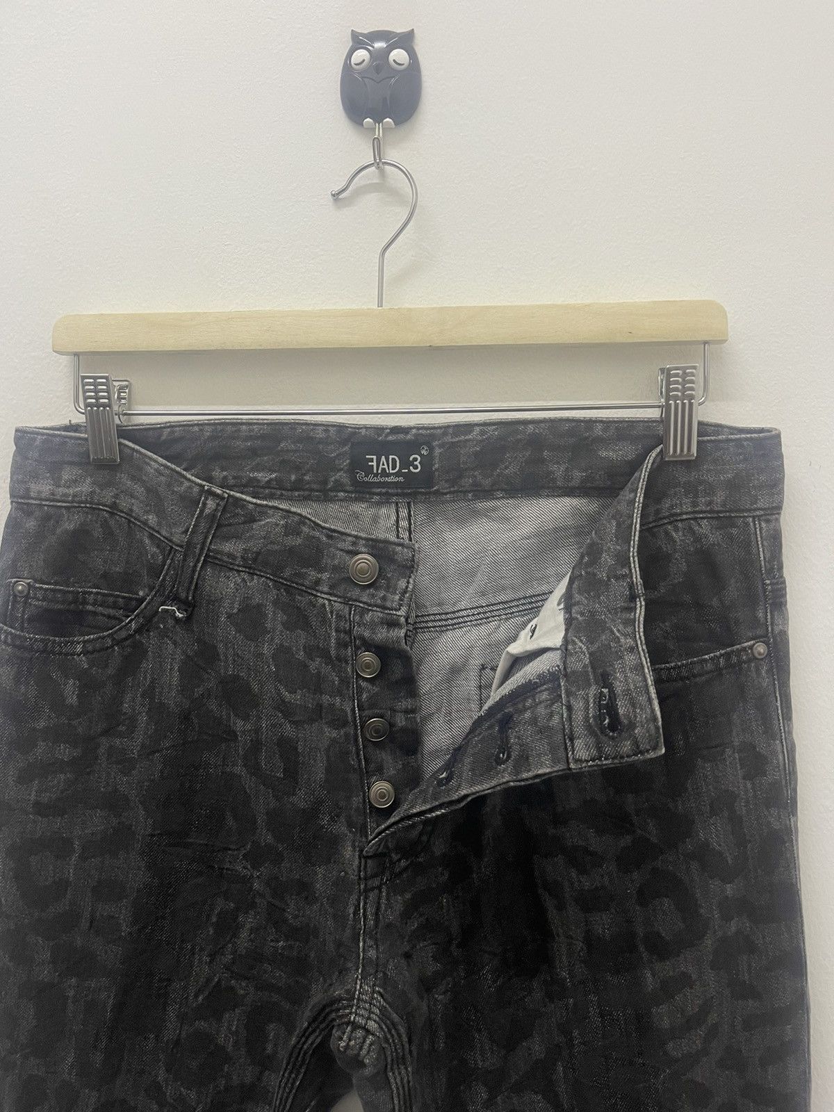 Fad Three Rare Vintage FAD 3 Collaboration Japan Leopard Full All Over Size US 32 / EU 48 - 7 Thumbnail