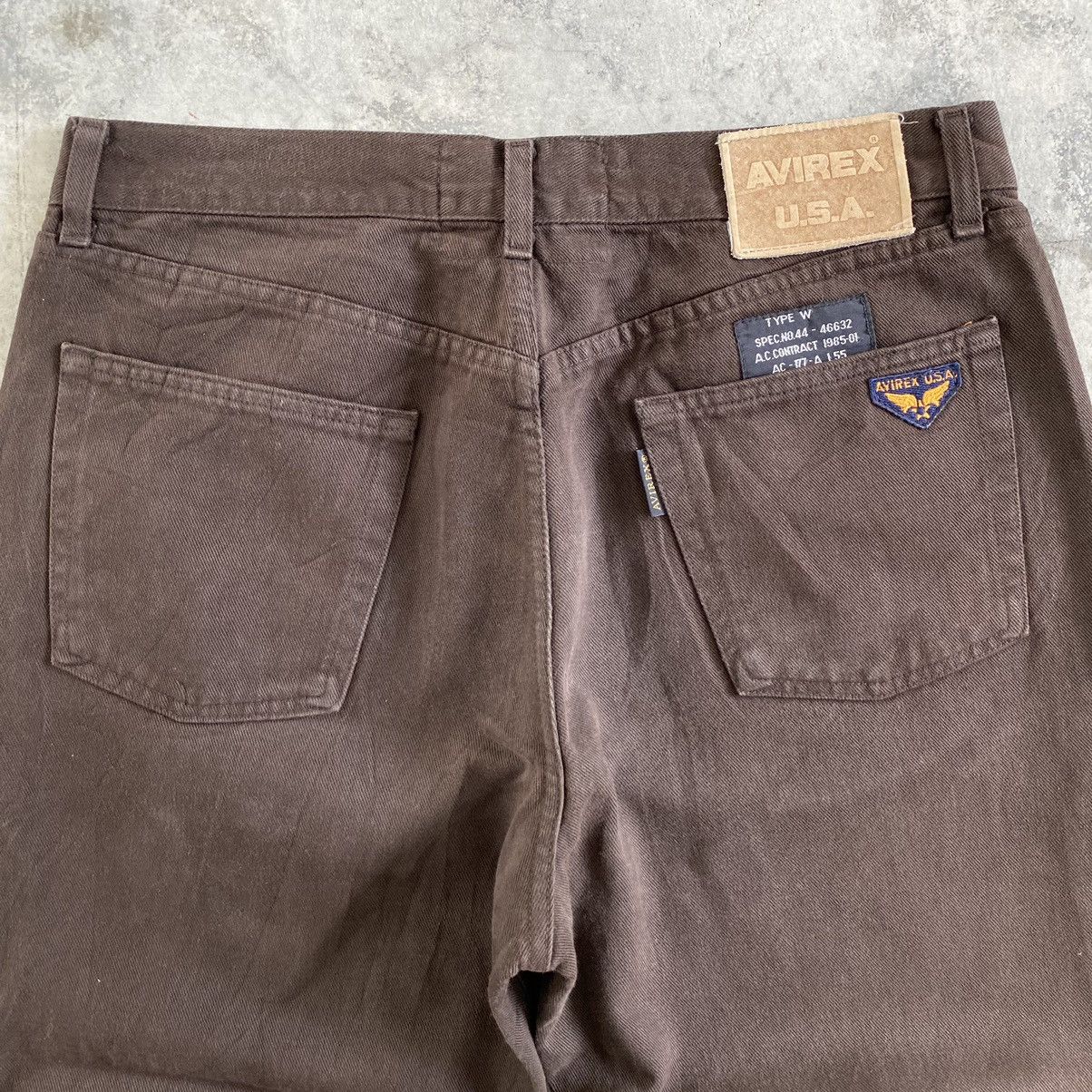 Avirex Vintage Avirex Brown Wide Baggy Denim Jeans Size US 35 - 15 Thumbnail