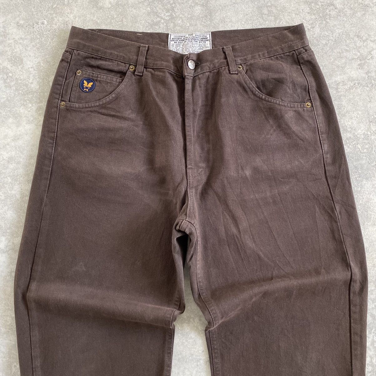 Avirex Vintage Avirex Brown Wide Baggy Denim Jeans Size US 35 - 3 Thumbnail