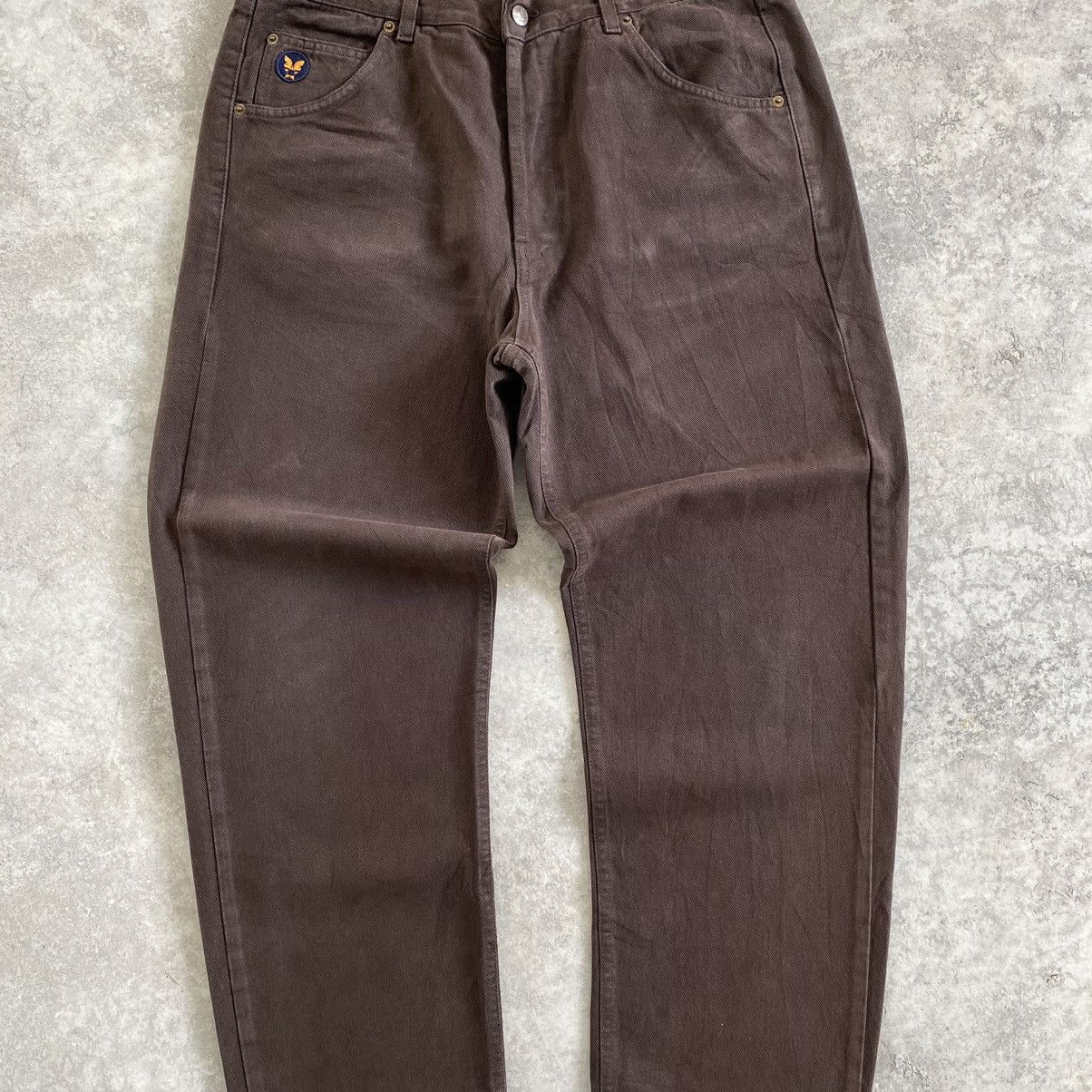 Avirex Vintage Avirex Brown Wide Baggy Denim Jeans Size US 35 - 2 Thumbnail