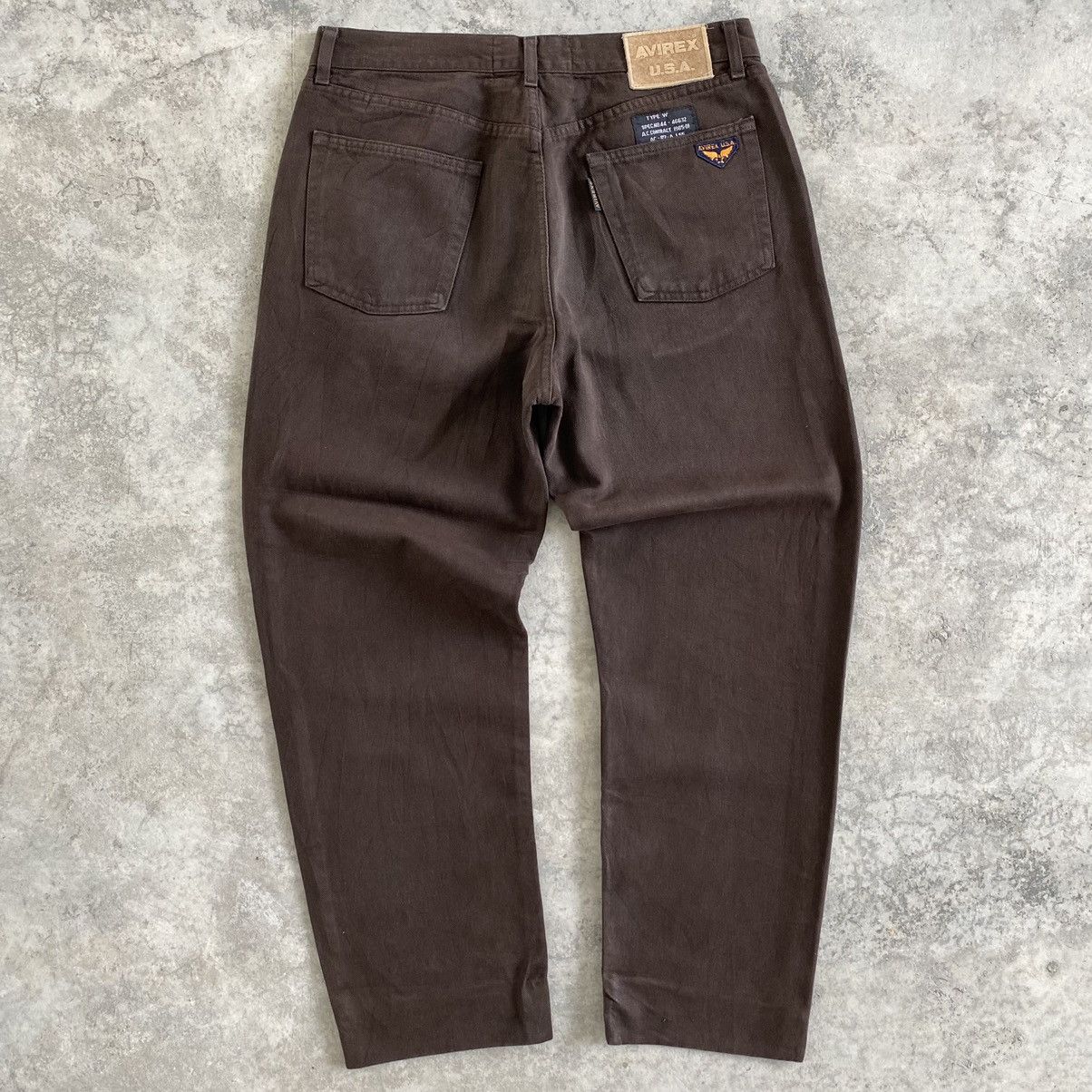 Avirex Vintage Avirex Brown Wide Baggy Denim Jeans Size US 35 - 11 Thumbnail