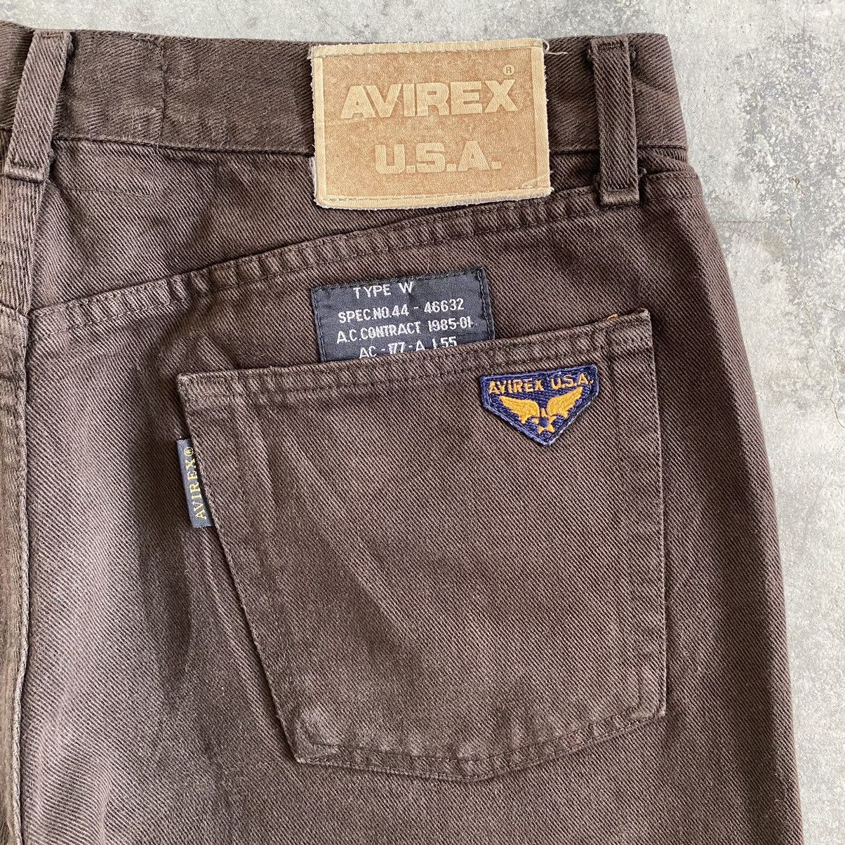 Avirex Vintage Avirex Brown Wide Baggy Denim Jeans Size US 35 - 16 Thumbnail