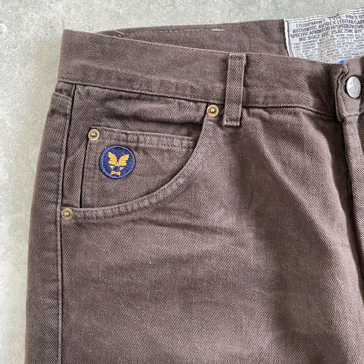 Avirex Vintage Avirex Brown Wide Baggy Denim Jeans Size US 35 - 7 Thumbnail