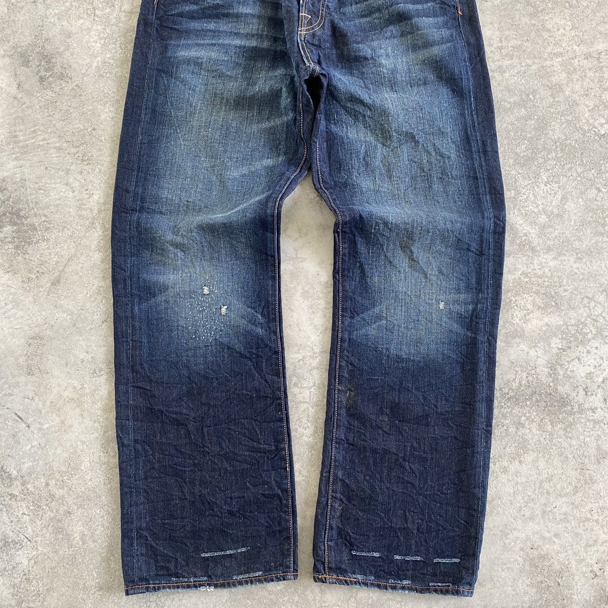 Ed Hardy Ed Hardy by Cristian Audigier Embroidery Baggy Denim Jeans Size US 34 / EU 50 - 6 Thumbnail
