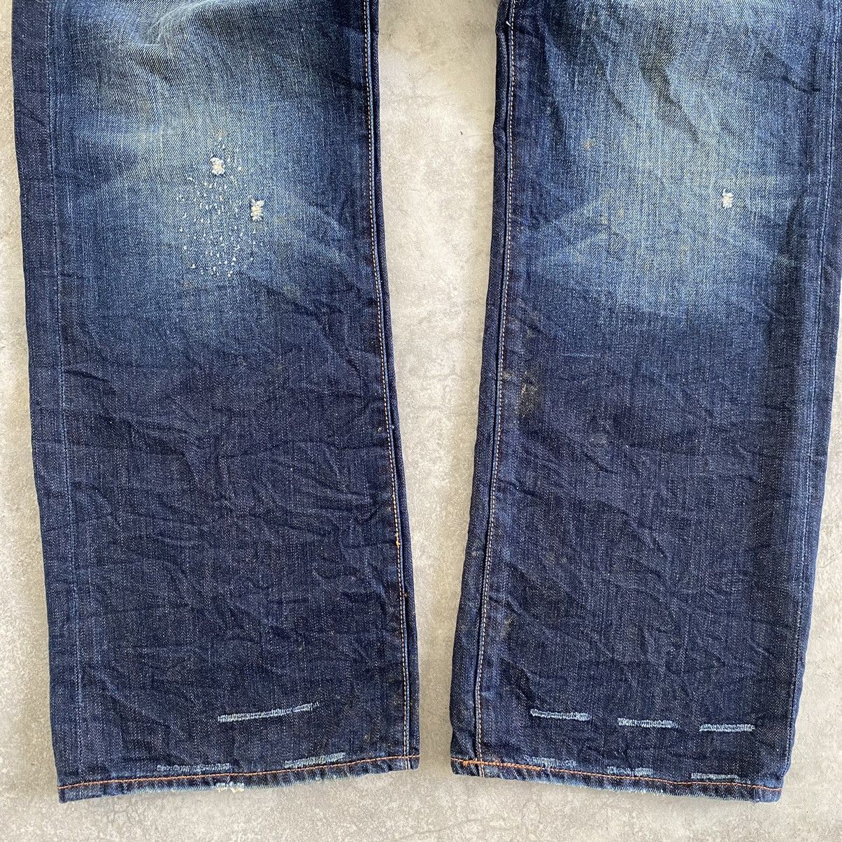 Ed Hardy Ed Hardy by Cristian Audigier Embroidery Baggy Denim Jeans Size US 34 / EU 50 - 8 Thumbnail
