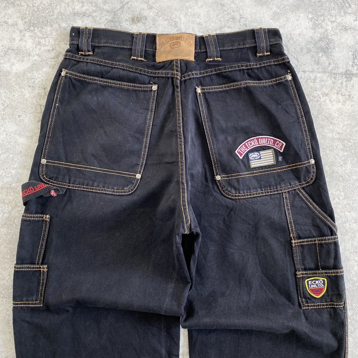 Ecko Unltd. Vintage ECKO UNILTD Carpenter Baggy Work Denim Size US 34 / EU 50 - 2 Thumbnail