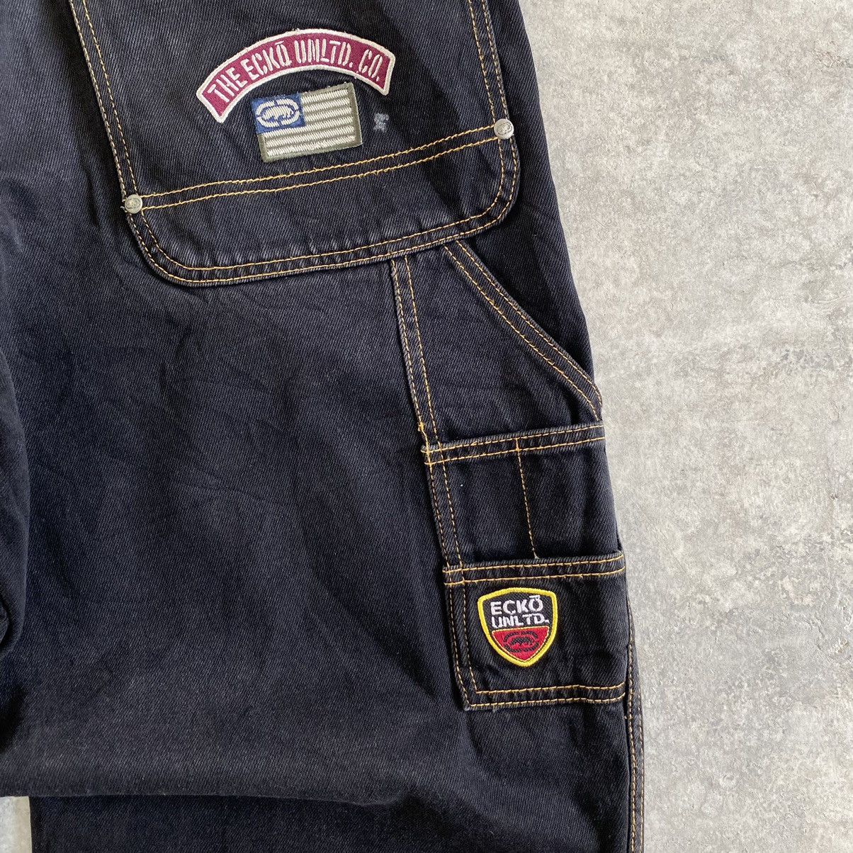 Ecko Unltd. Vintage ECKO UNILTD Carpenter Baggy Work Denim Size US 34 / EU 50 - 16 Thumbnail