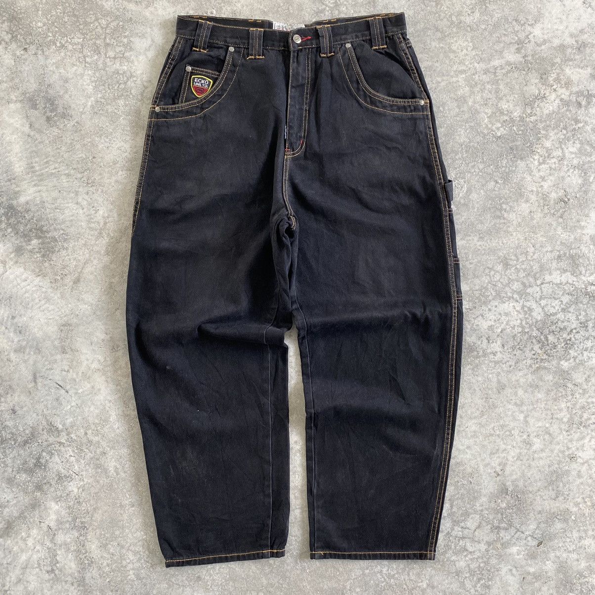 Ecko Unltd. Vintage ECKO UNILTD Carpenter Baggy Work Denim Size US 34 / EU 50 - 1 Thumbnail