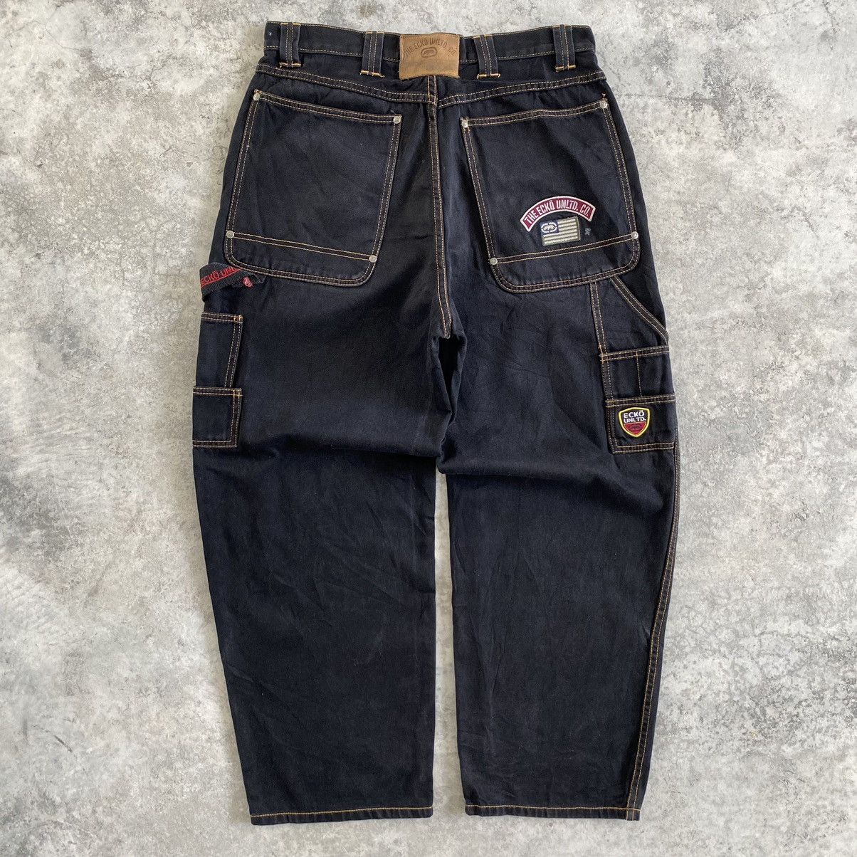 Ecko Unltd. Vintage ECKO UNILTD Carpenter Baggy Work Denim Size US 34 / EU 50 - 3 Thumbnail