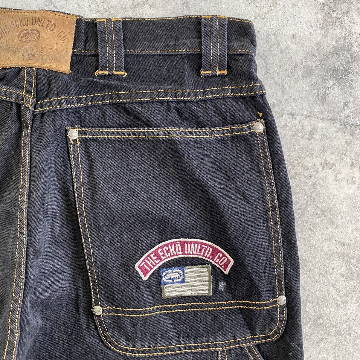 Ecko Unltd. Vintage ECKO UNILTD Carpenter Baggy Work Denim Size US 34 / EU 50 - 18 Thumbnail