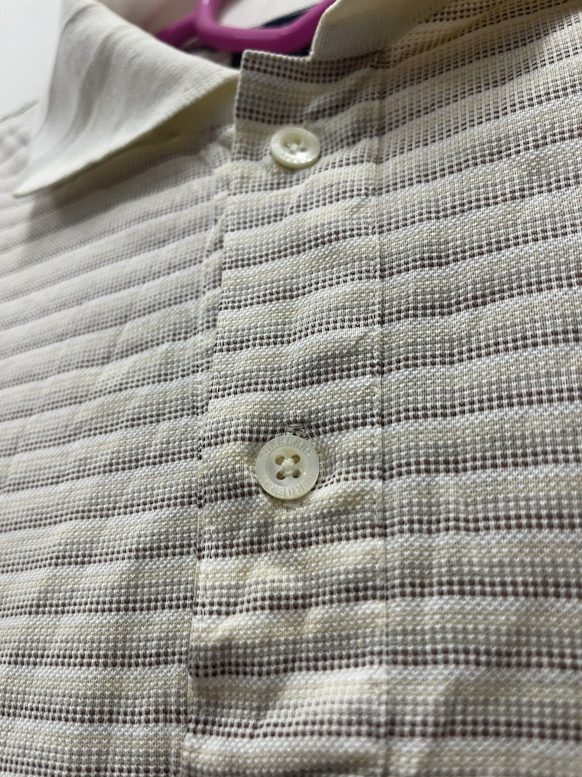Burberry Rare Vintage BURBERRY Single Pocket Striped Polo Size US M / EU 48-50 / 2 - 3 Thumbnail
