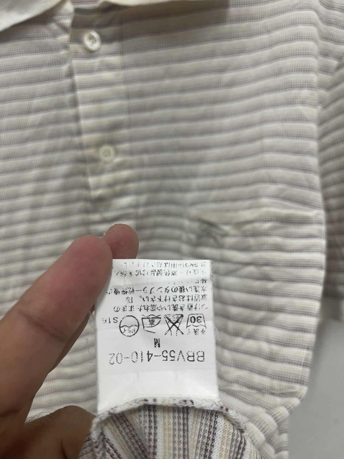 Burberry Rare Vintage BURBERRY Single Pocket Striped Polo Size US M / EU 48-50 / 2 - 4 Thumbnail