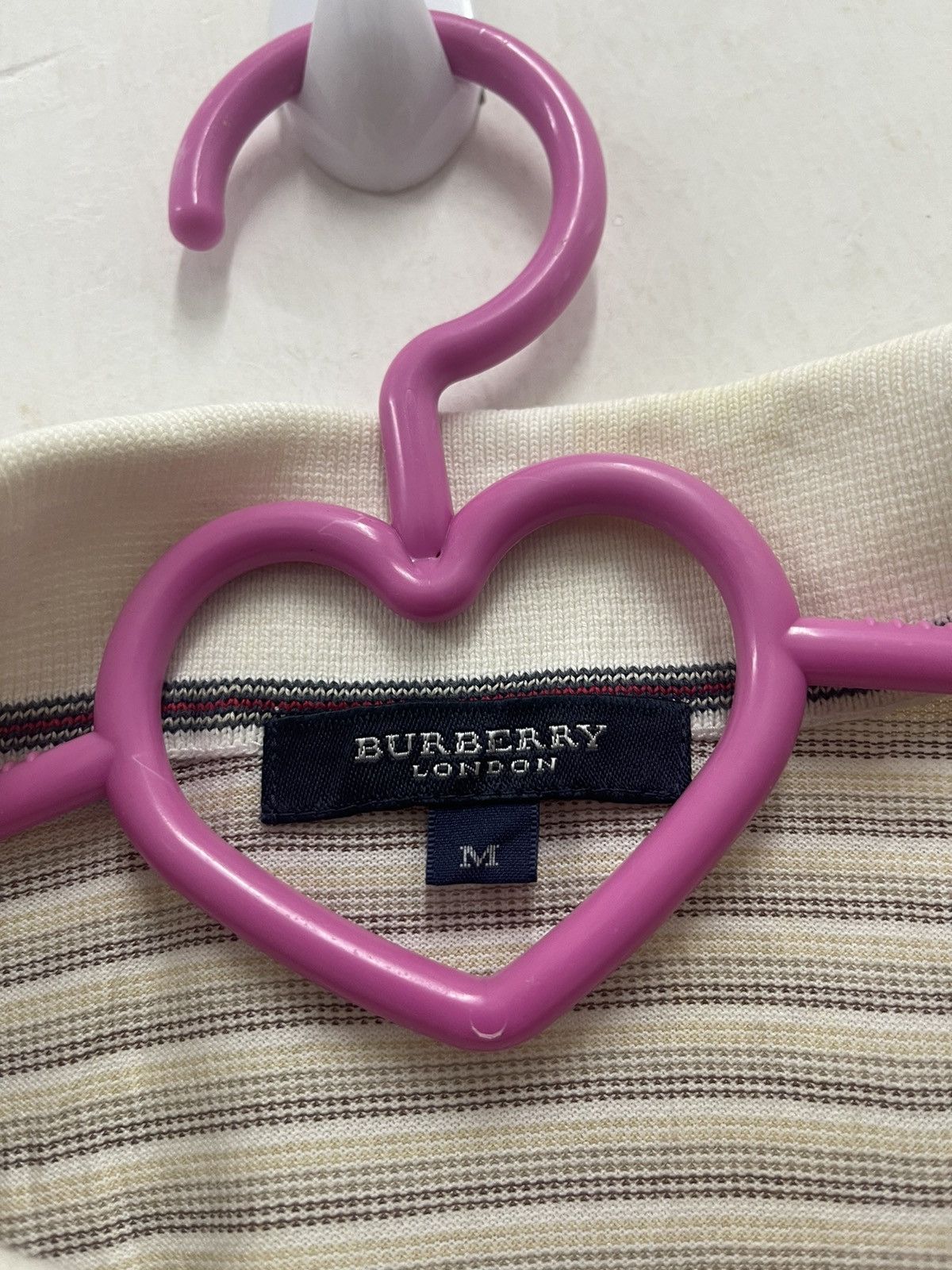 Burberry Rare Vintage BURBERRY Single Pocket Striped Polo Size US M / EU 48-50 / 2 - 5 Thumbnail