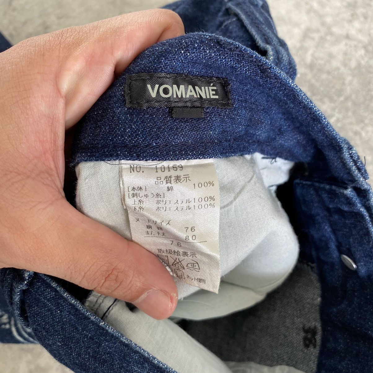 Japanese Brand Vomanie Printed Embroidery Sukajan Denim Jeans Size US 31 - 19 Thumbnail