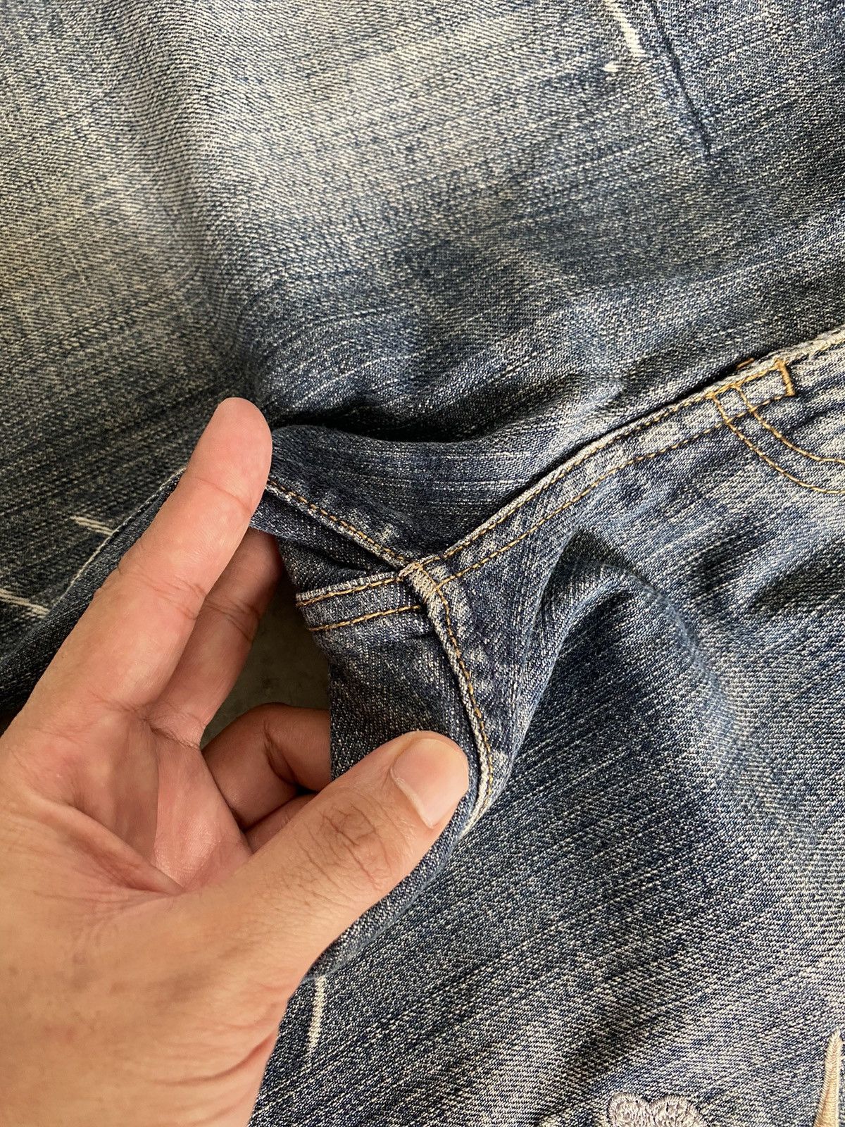 Karakuri Tamashii Karakuri Tamashii Embroidery Sukajan Denim Jeans Size US 34 / EU 50 - 13 Thumbnail