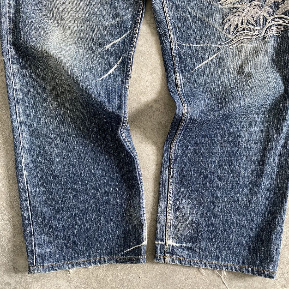 Karakuri Tamashii Karakuri Tamashii Embroidery Sukajan Denim Jeans Size US 34 / EU 50 - 7 Thumbnail