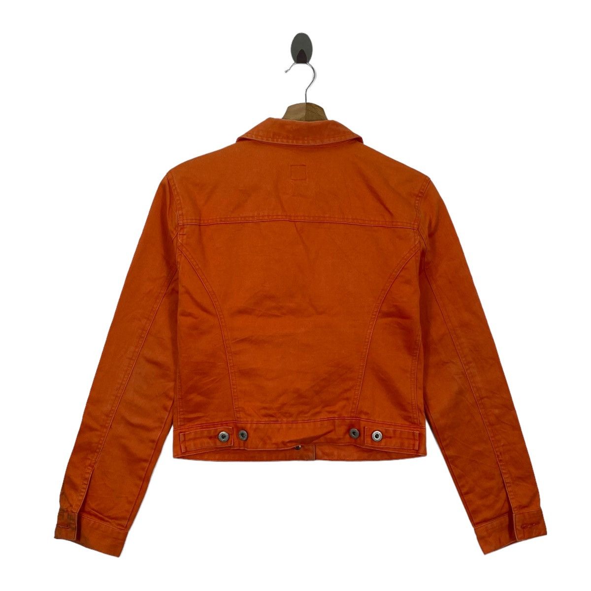 Gap Vintage GAP Pocket Crop Top Orange Jeans Jacket Size US XS / EU 42 / 0 - 8 Thumbnail