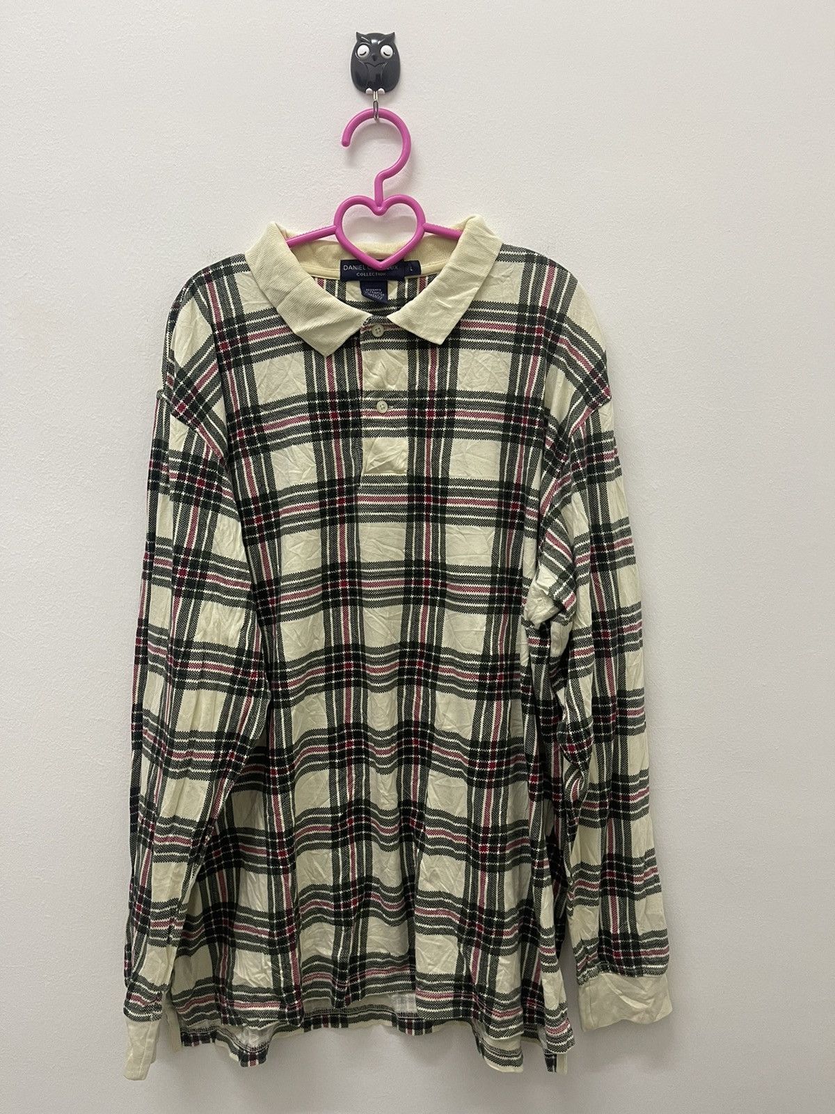Daniel Cremieux Rare Vintage DANIEL CREMIEUX Collection Plaid Tartan Polo Size US L / EU 52-54 / 3 - 1 Thumbnail