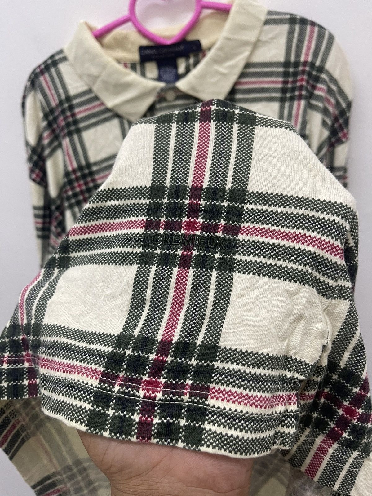 Daniel Cremieux Rare Vintage DANIEL CREMIEUX Collection Plaid Tartan Polo Size US L / EU 52-54 / 3 - 3 Thumbnail