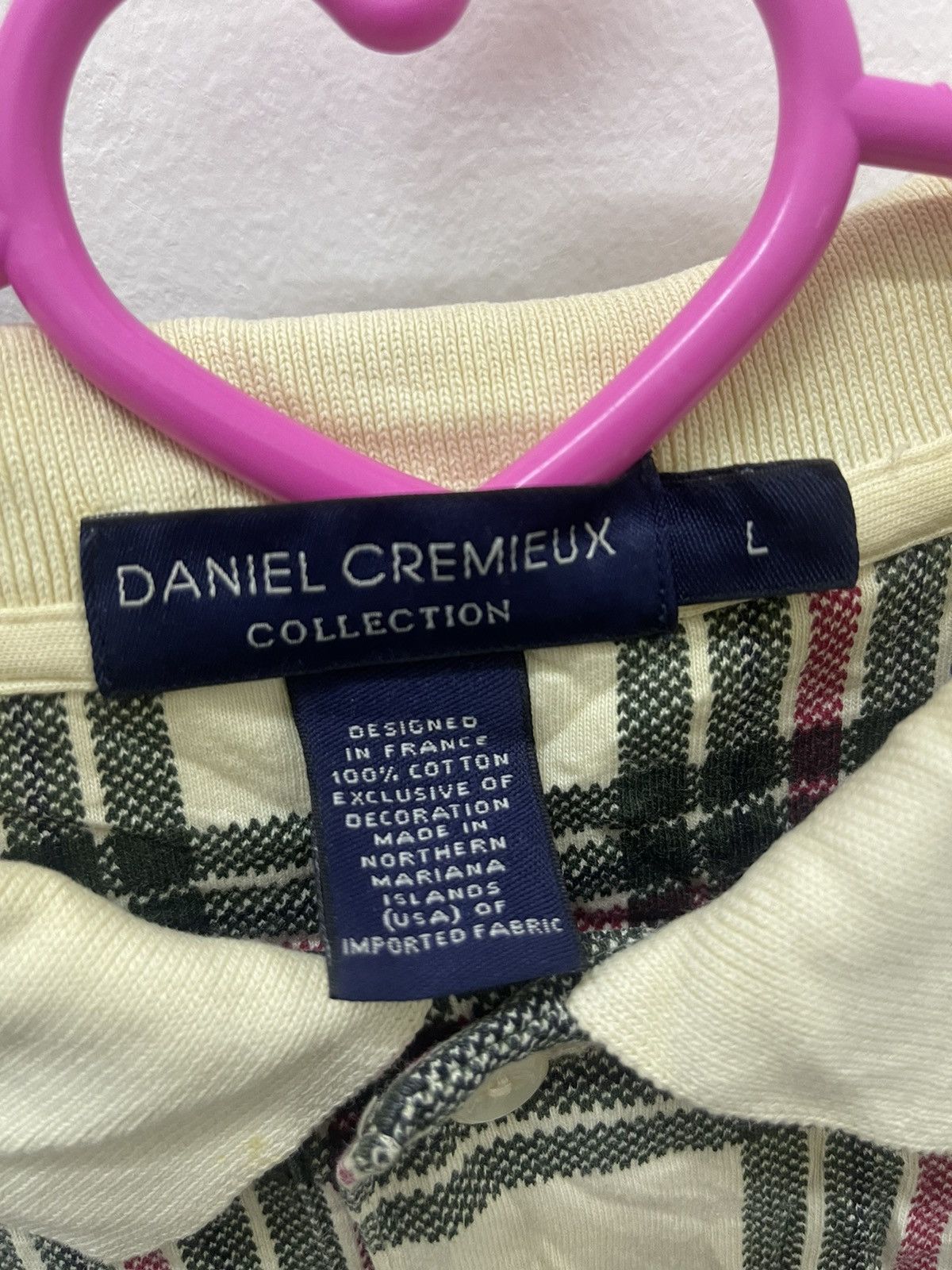 Daniel Cremieux Rare Vintage DANIEL CREMIEUX Collection Plaid Tartan Polo Size US L / EU 52-54 / 3 - 4 Thumbnail