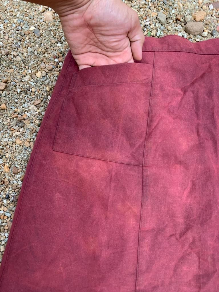 A.P.C. × Vintage A. P. C mini Skirt faded maroon Size 29" - 5 Thumbnail
