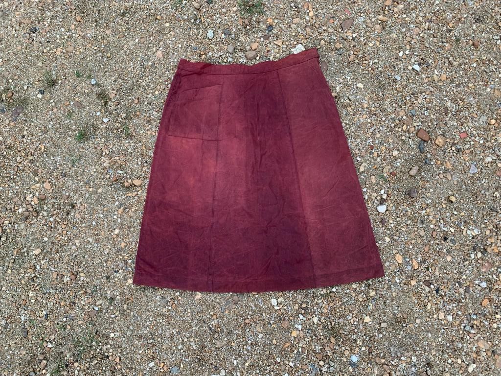 A.P.C. × Vintage A. P. C mini Skirt faded maroon Size 29" - 1 Thumbnail