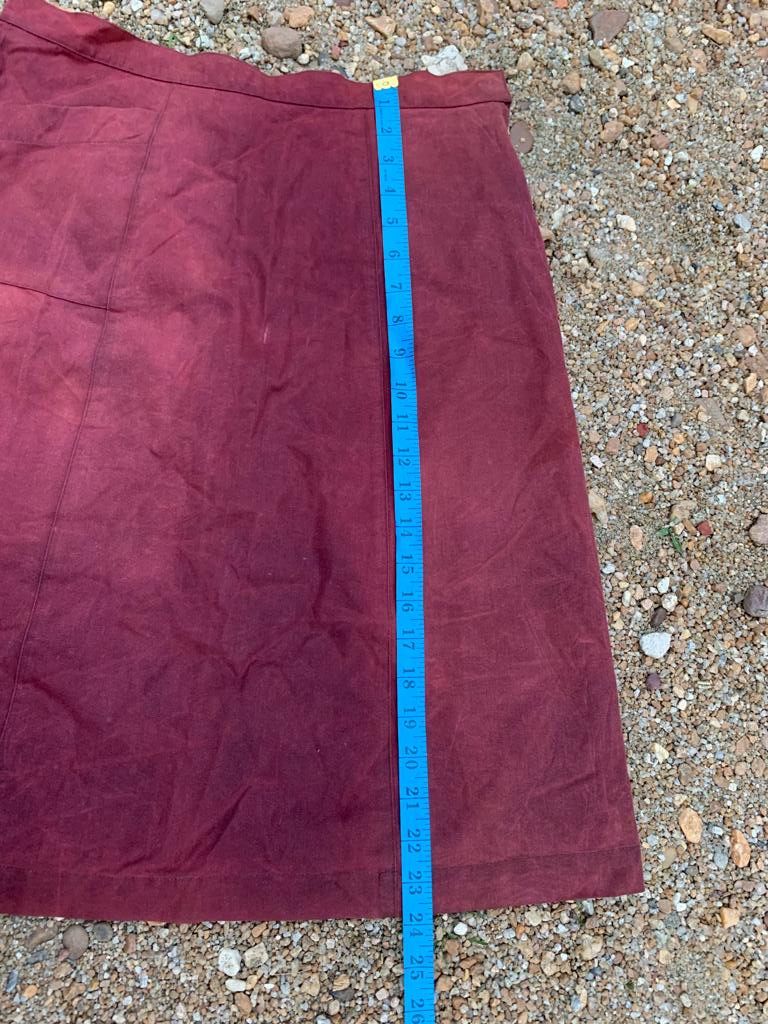 A.P.C. × Vintage A. P. C mini Skirt faded maroon Size 29" - 10 Thumbnail