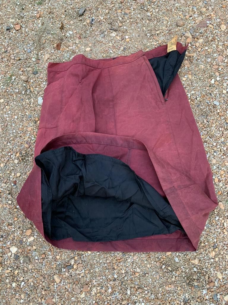 A.P.C. × Vintage A. P. C mini Skirt faded maroon Size 29" - 3 Thumbnail