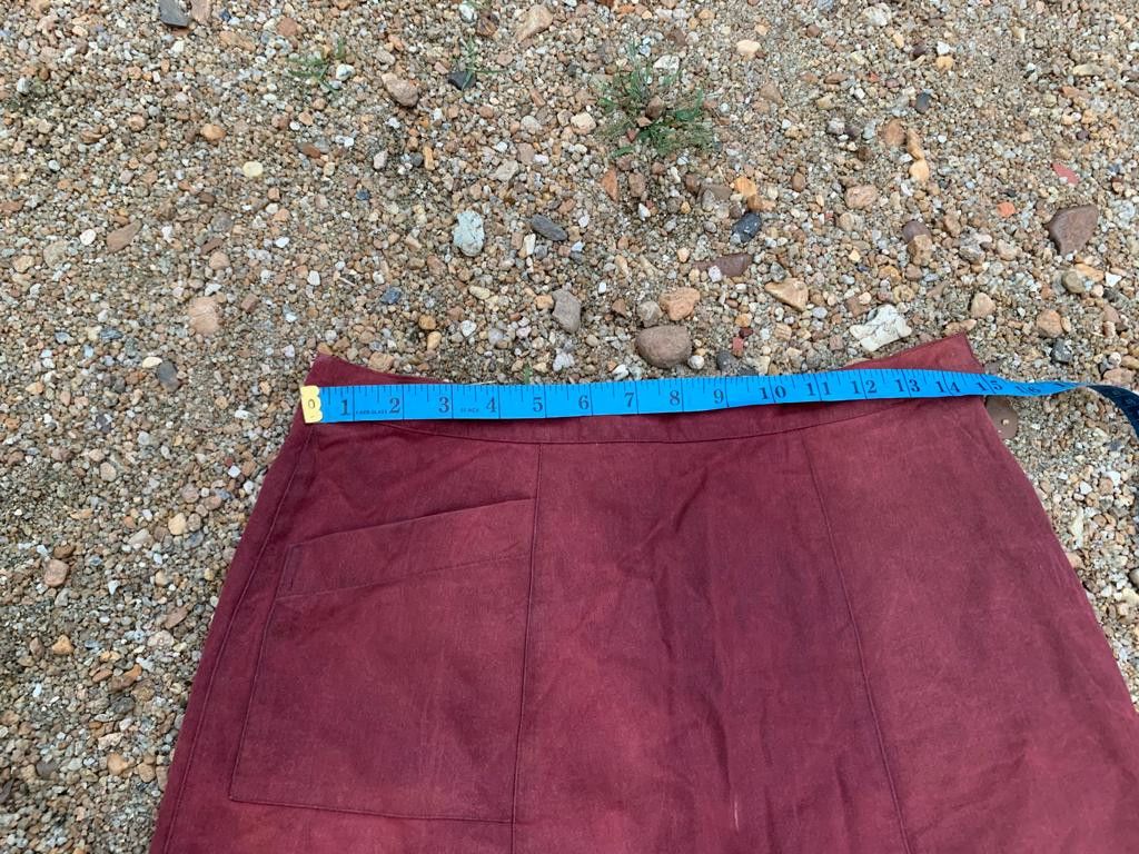 A.P.C. × Vintage A. P. C mini Skirt faded maroon Size 29" - 9 Thumbnail