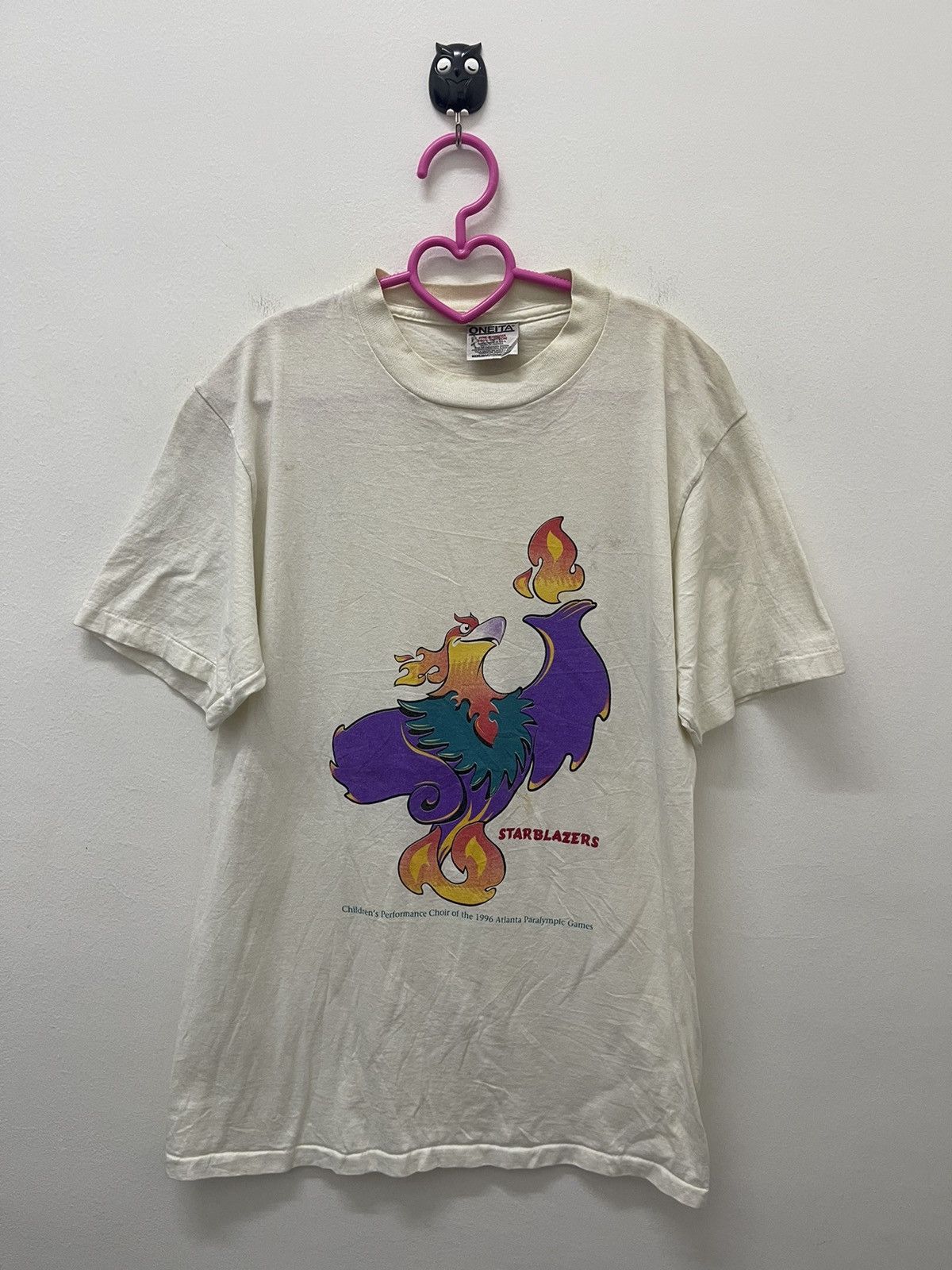 image of Rare Vintage Star Blazers 1996 Atlanta Paralympic Games in White, Men's (Size Medium)