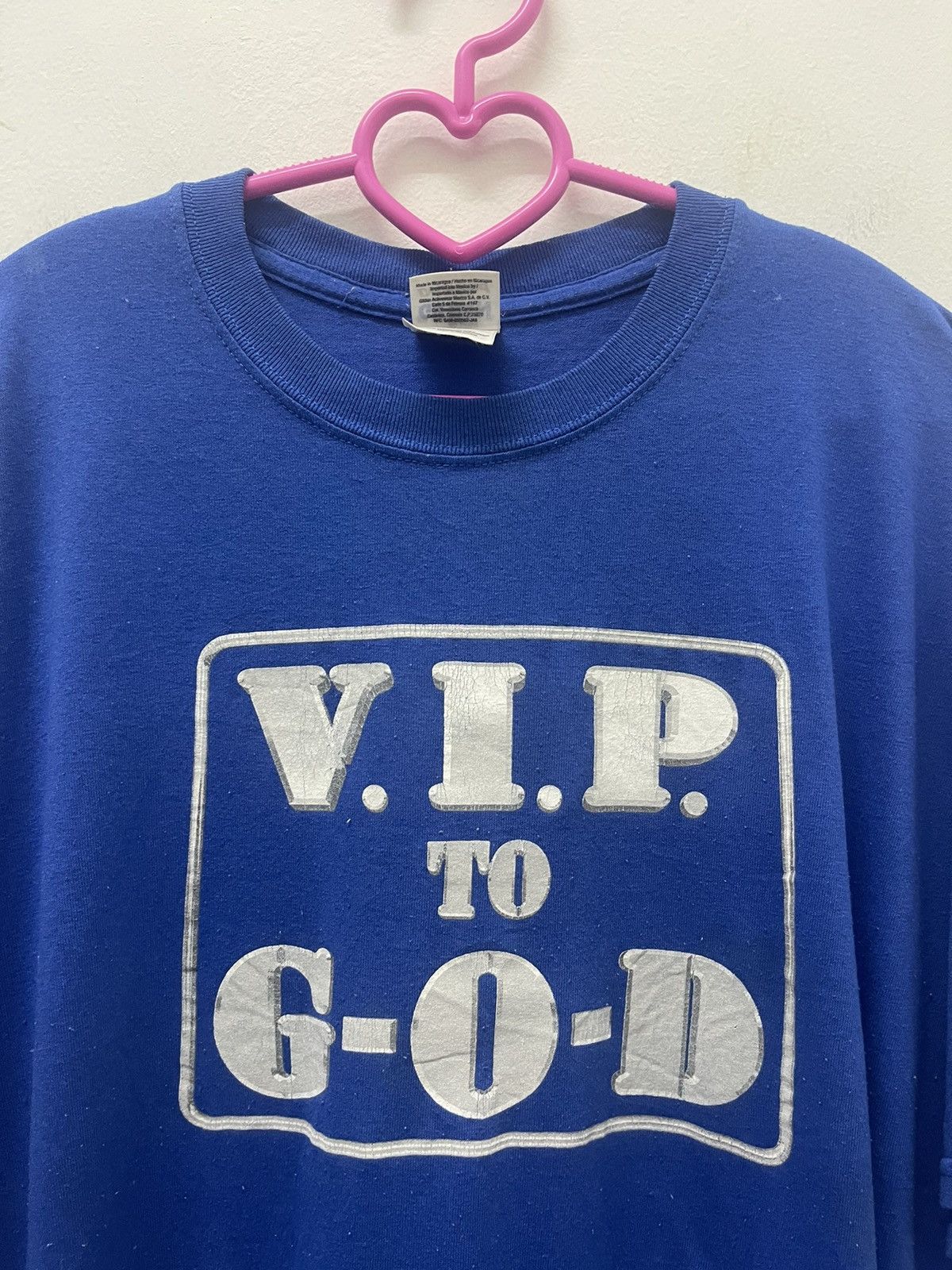 Vintage Rare Vintage VIP TO GOD Spell Out Rap Hip Hop Tee Size US XL / EU 56 / 4 - 2 Thumbnail