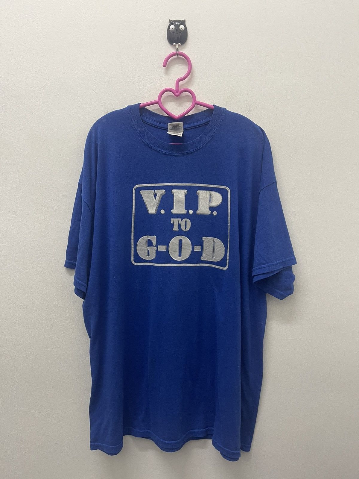 Vintage Rare Vintage VIP TO GOD Spell Out Rap Hip Hop Tee Size US XL / EU 56 / 4 - 1 Thumbnail
